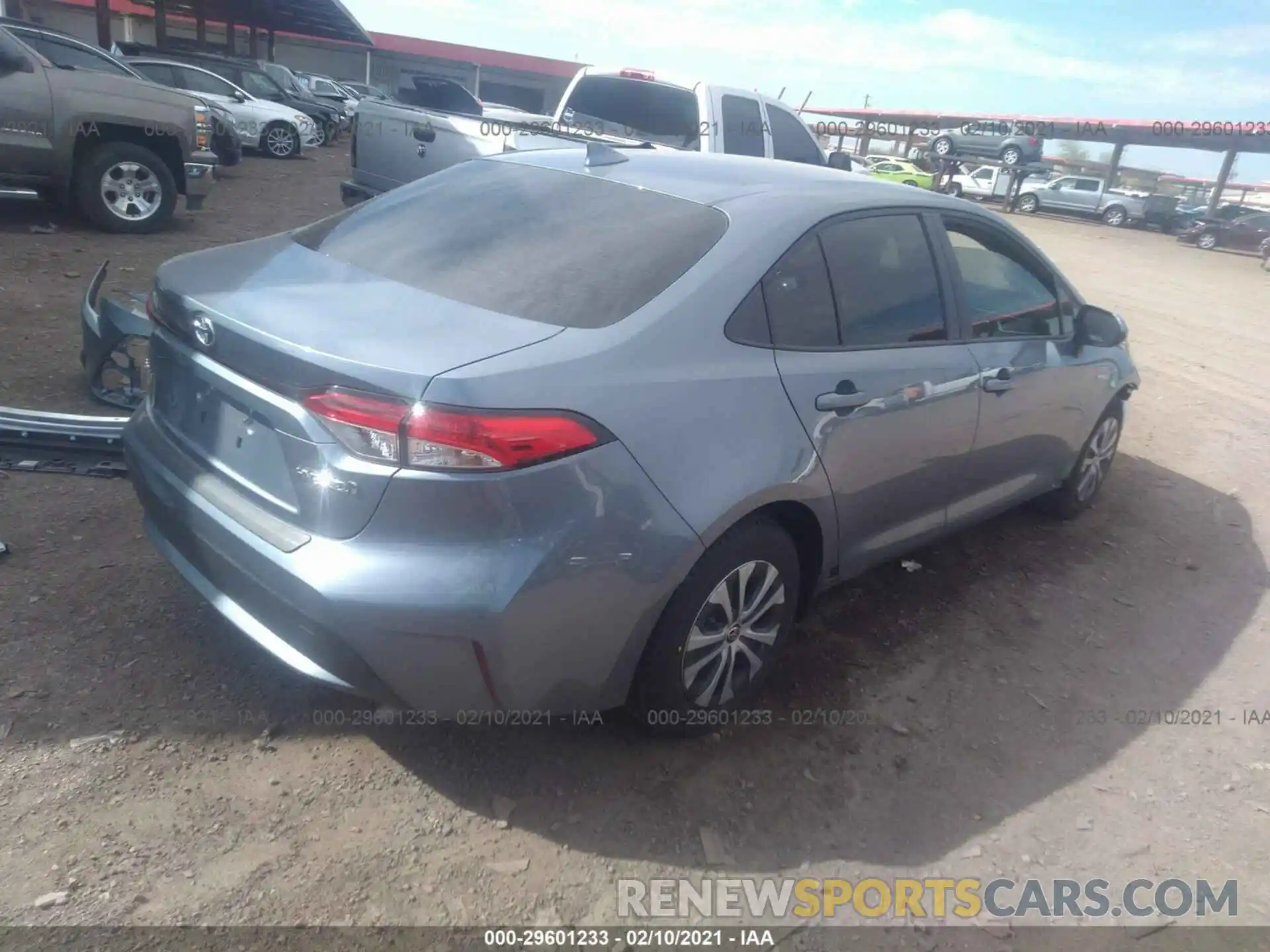 4 Photograph of a damaged car JTDEBRBE9LJ025068 TOYOTA COROLLA 2020