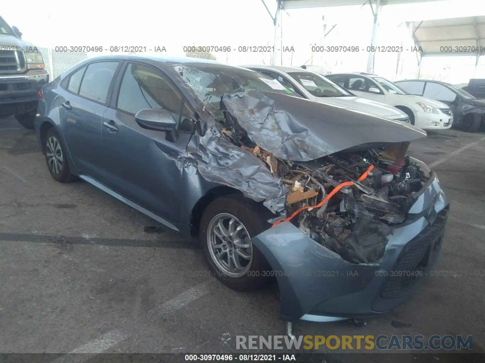 1 Photograph of a damaged car JTDEBRBE9LJ029797 TOYOTA COROLLA 2020