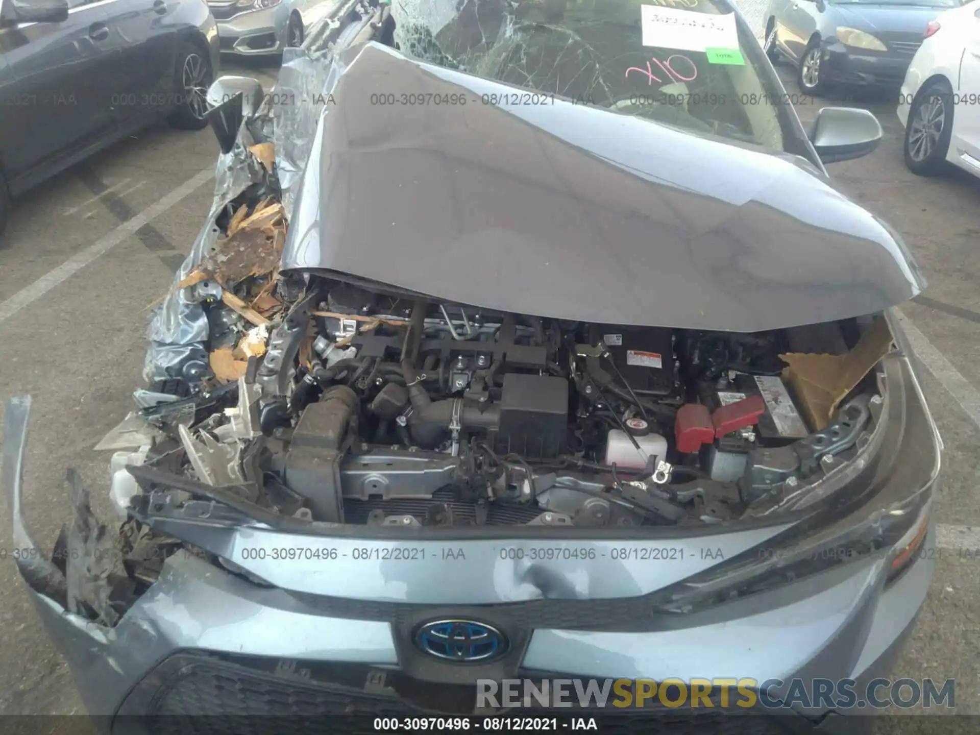 6 Photograph of a damaged car JTDEBRBE9LJ029797 TOYOTA COROLLA 2020