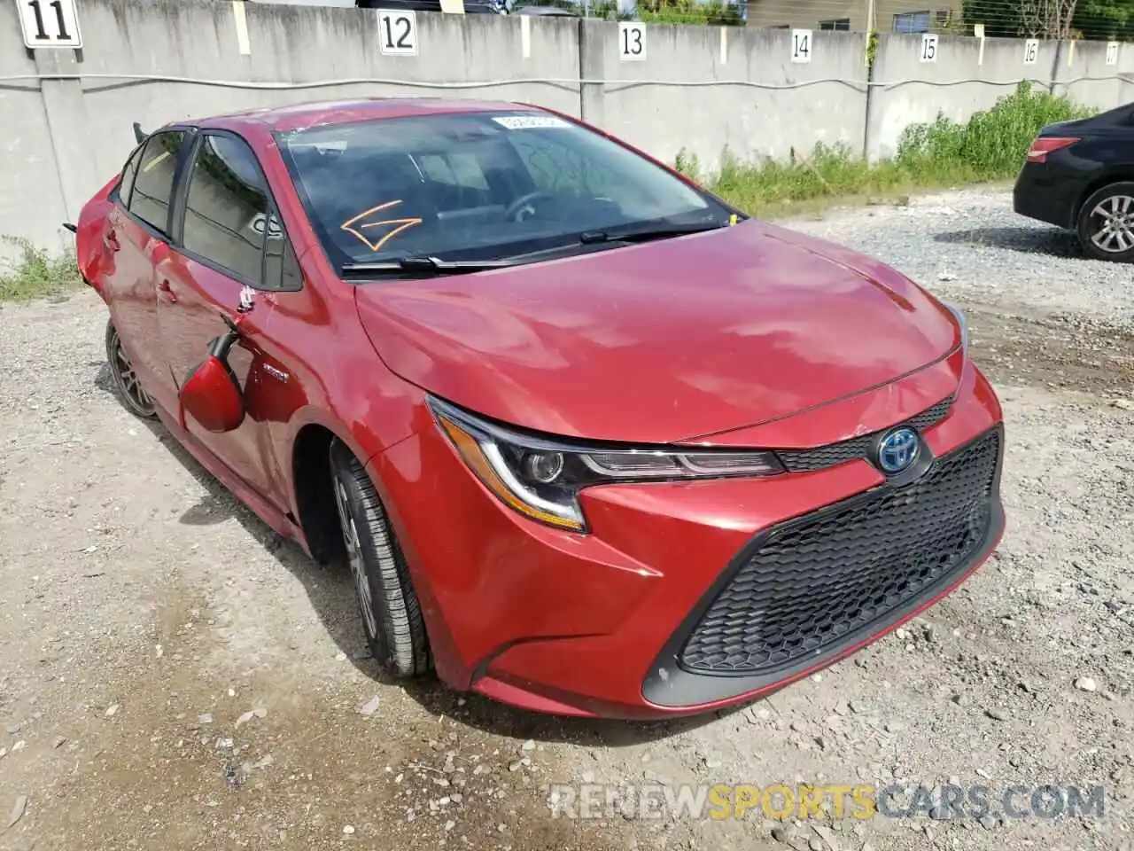 1 Photograph of a damaged car JTDEBRBEXLJ004214 TOYOTA COROLLA 2020