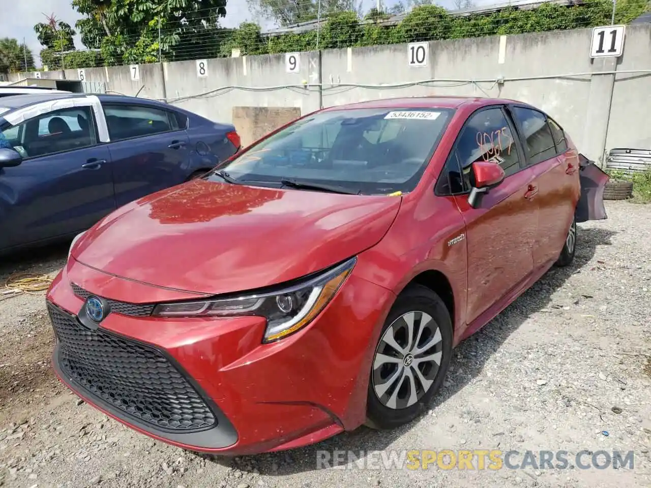 2 Photograph of a damaged car JTDEBRBEXLJ004214 TOYOTA COROLLA 2020