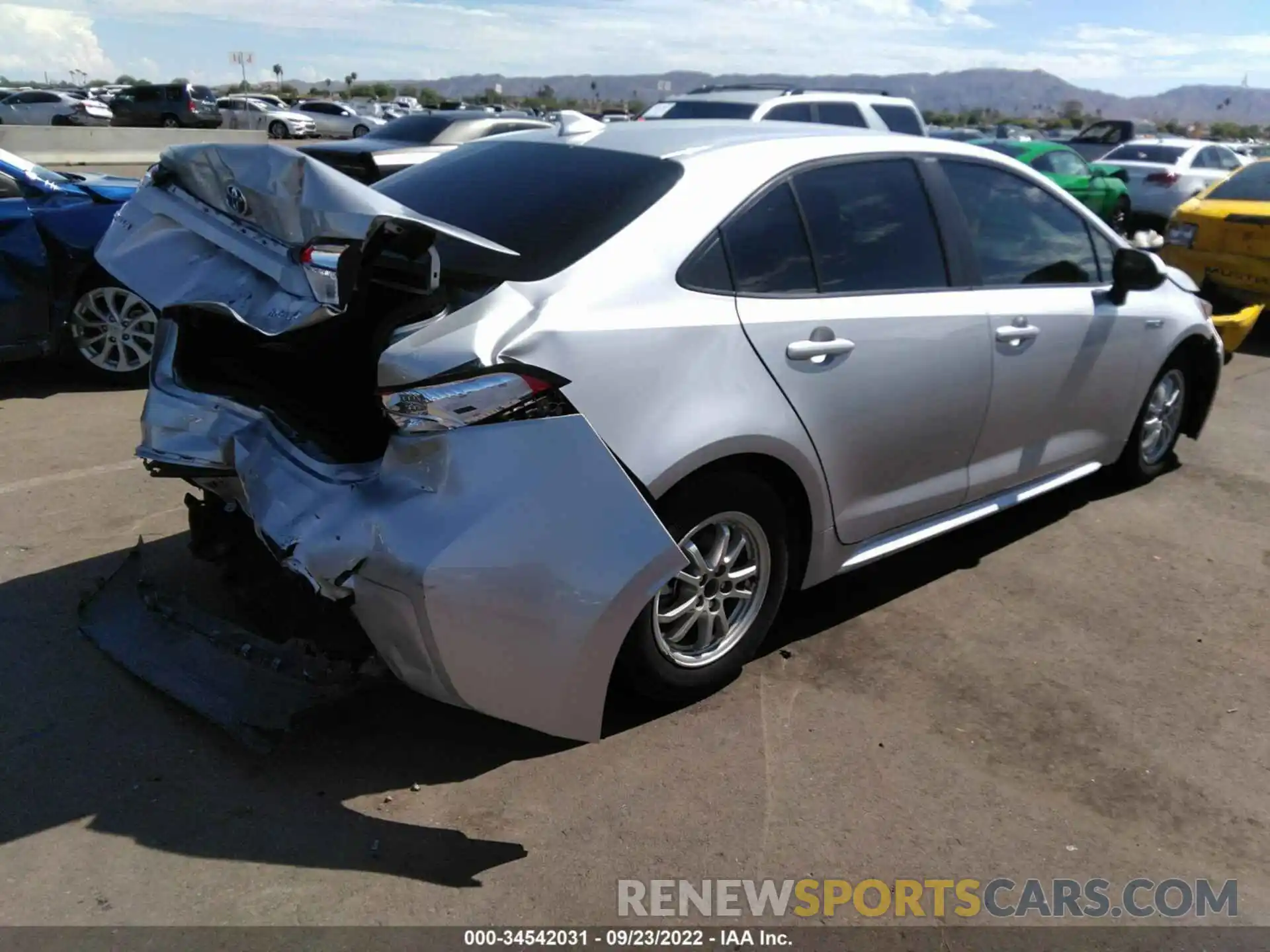 4 Photograph of a damaged car JTDEBRBEXLJ006075 TOYOTA COROLLA 2020