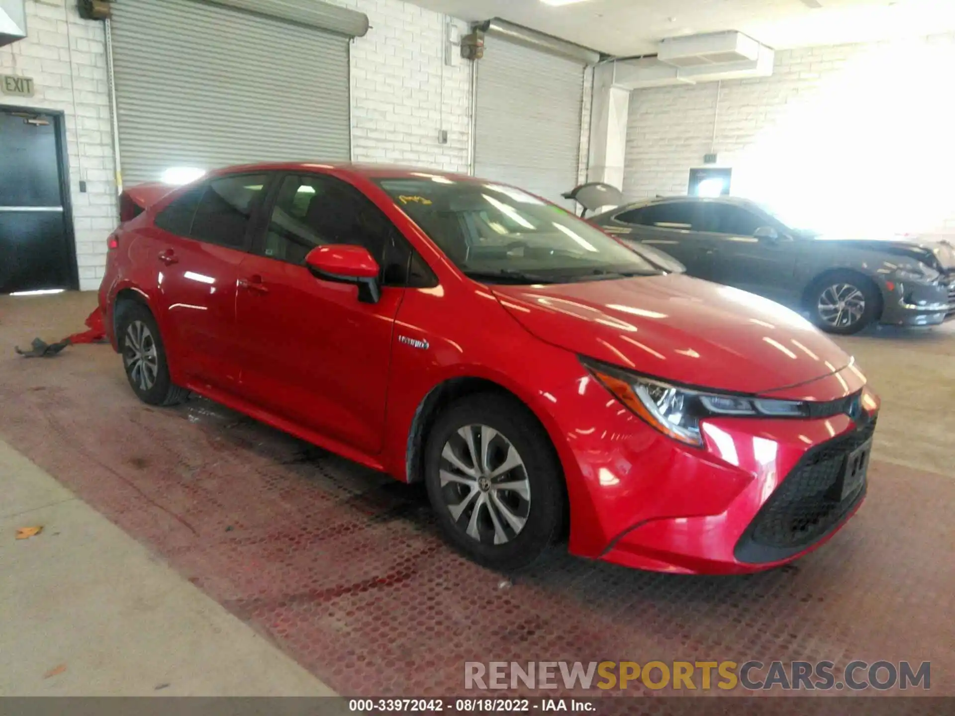 1 Photograph of a damaged car JTDEBRBEXLJ006545 TOYOTA COROLLA 2020