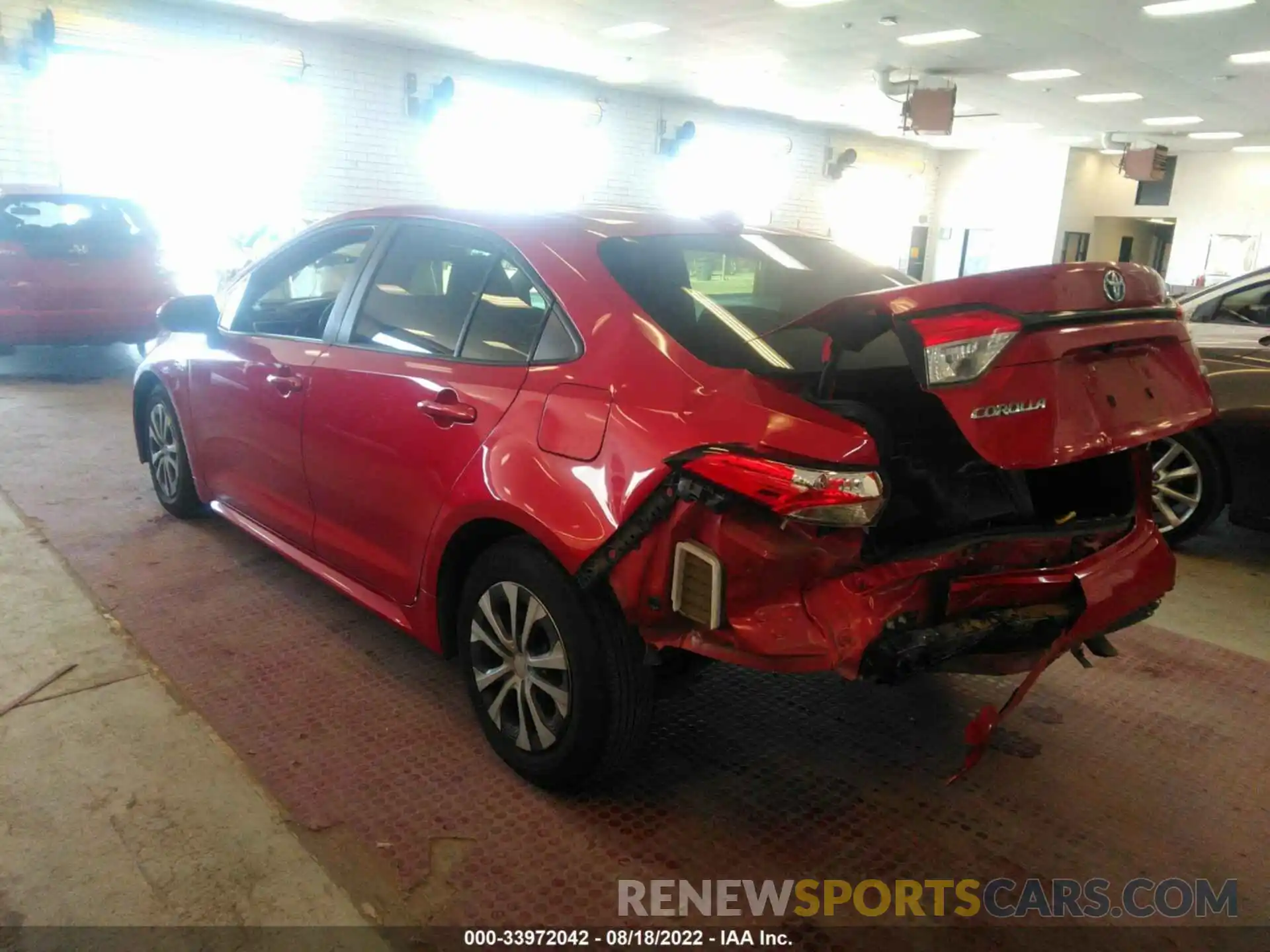 3 Photograph of a damaged car JTDEBRBEXLJ006545 TOYOTA COROLLA 2020