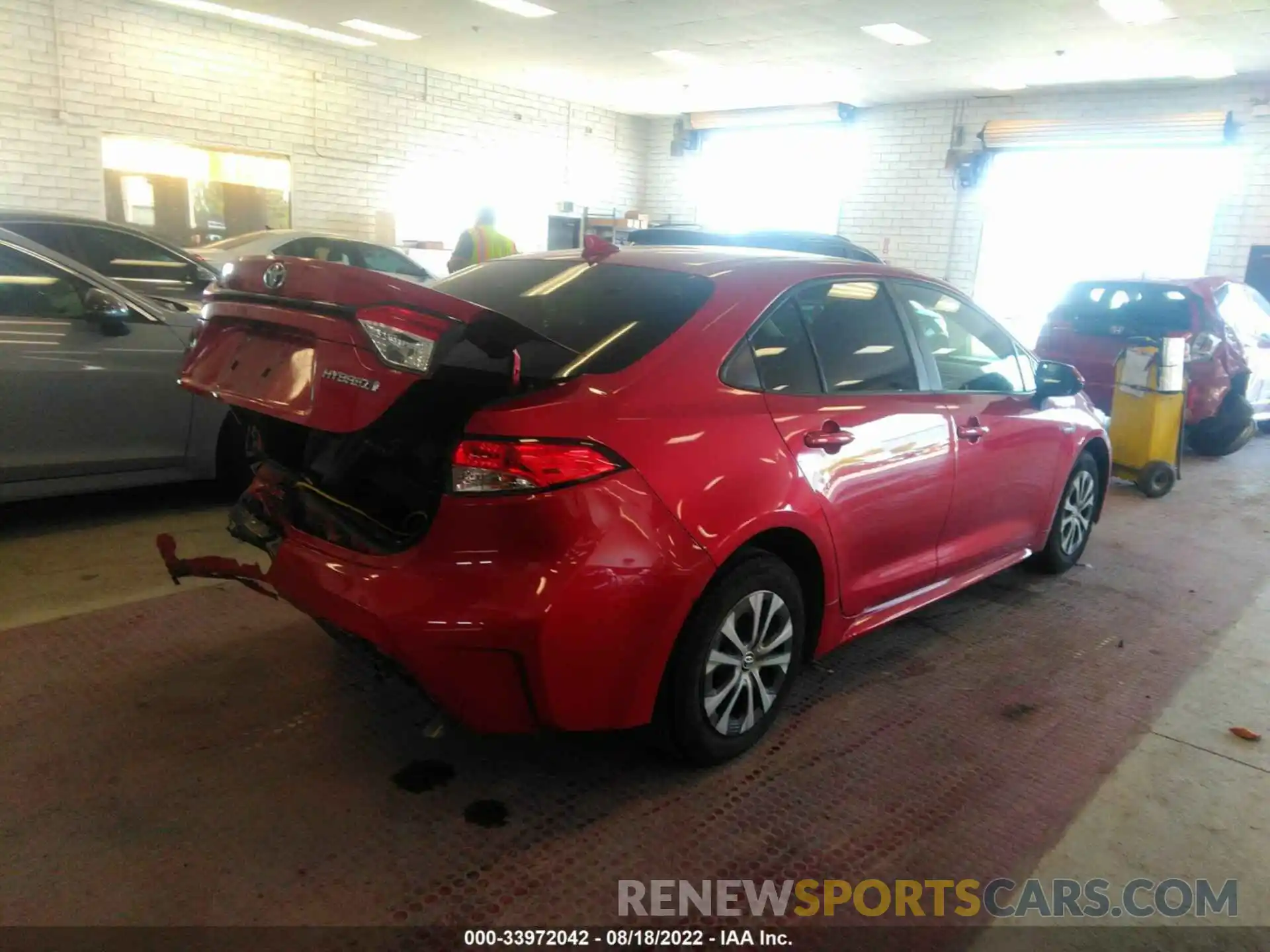 4 Photograph of a damaged car JTDEBRBEXLJ006545 TOYOTA COROLLA 2020