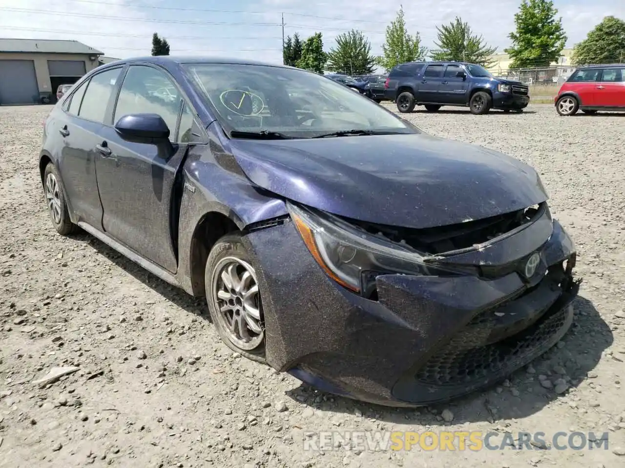 1 Photograph of a damaged car JTDEBRBEXLJ008585 TOYOTA COROLLA 2020