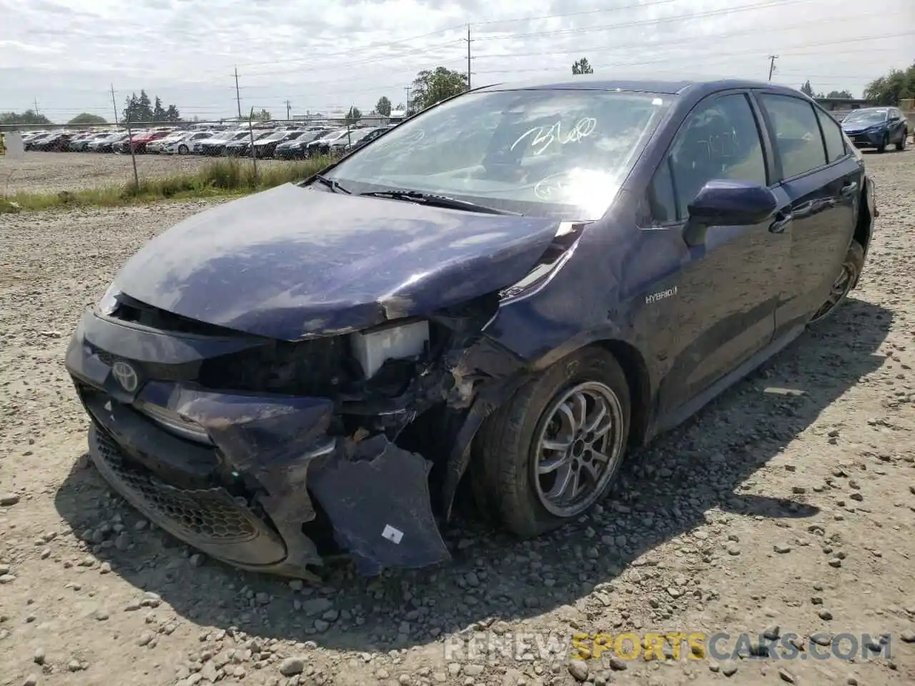 2 Photograph of a damaged car JTDEBRBEXLJ008585 TOYOTA COROLLA 2020