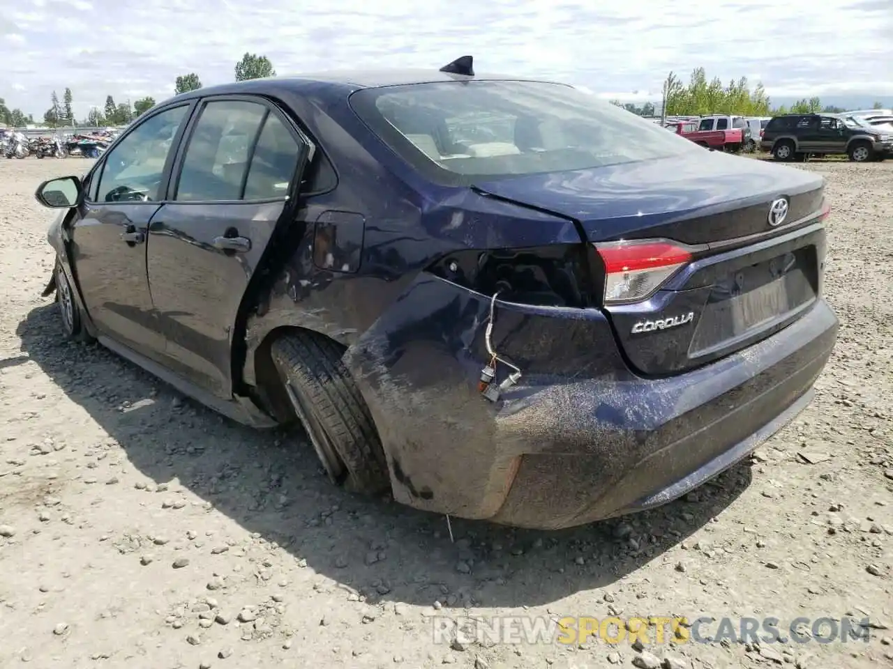 3 Photograph of a damaged car JTDEBRBEXLJ008585 TOYOTA COROLLA 2020