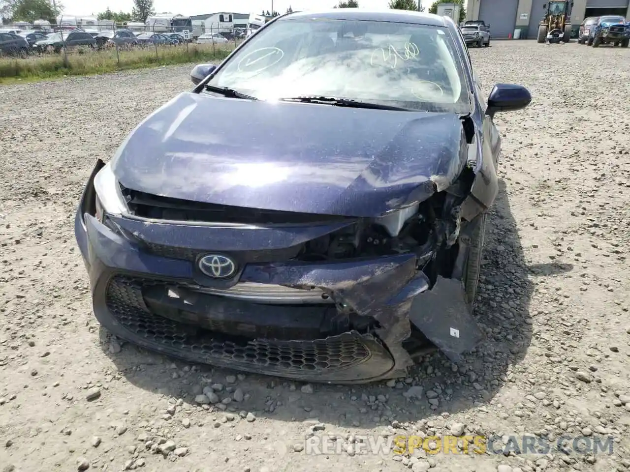 9 Photograph of a damaged car JTDEBRBEXLJ008585 TOYOTA COROLLA 2020