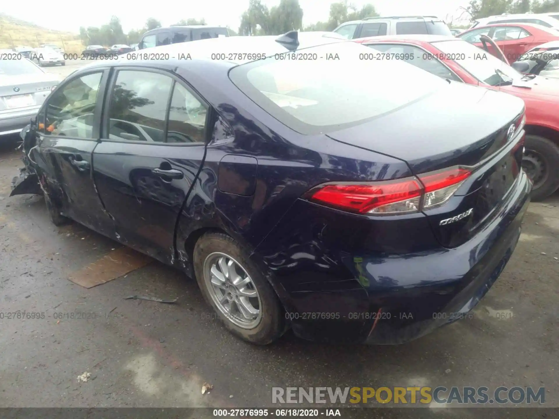 3 Photograph of a damaged car JTDEBRBEXLJ011860 TOYOTA COROLLA 2020