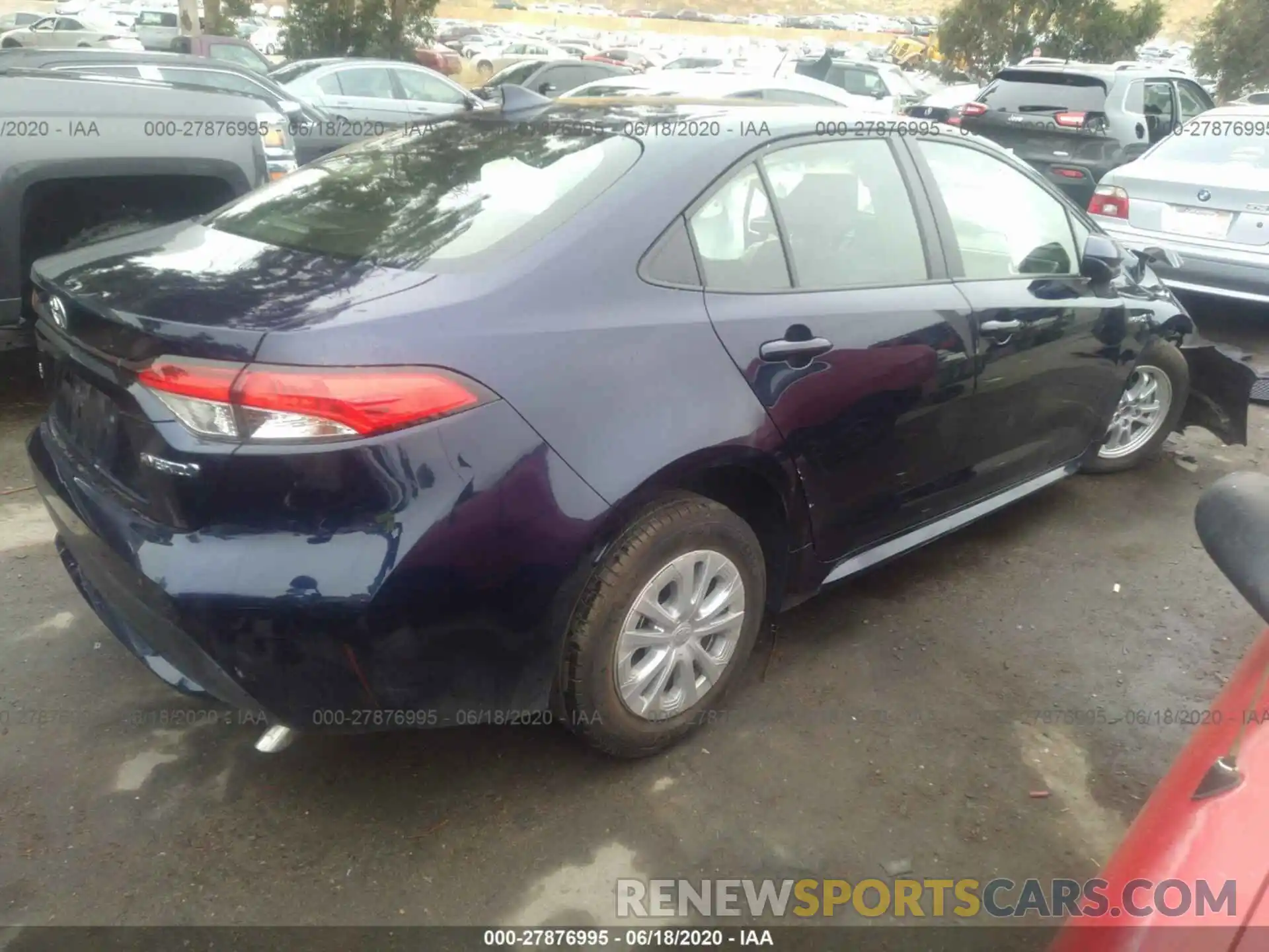 4 Photograph of a damaged car JTDEBRBEXLJ011860 TOYOTA COROLLA 2020