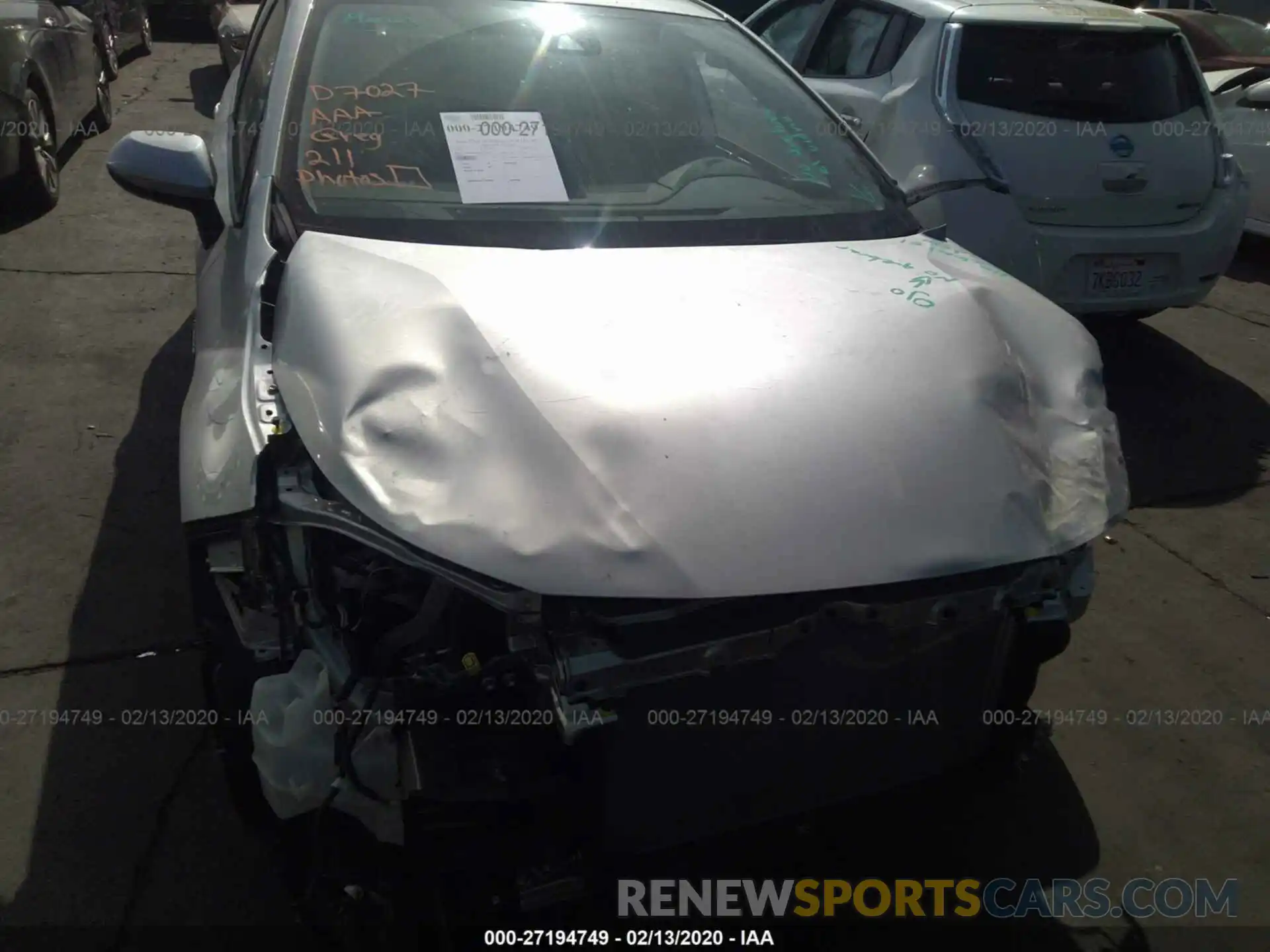 6 Photograph of a damaged car JTDEBRBEXLJ012104 TOYOTA COROLLA 2020