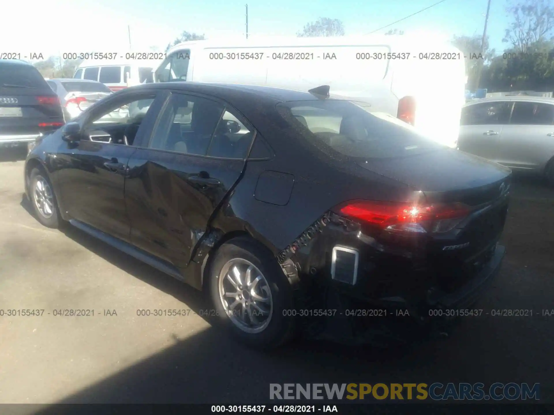 3 Photograph of a damaged car JTDEBRBEXLJ014760 TOYOTA COROLLA 2020