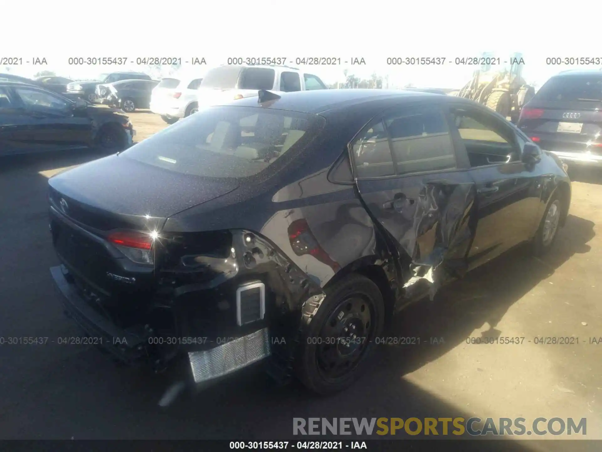 4 Photograph of a damaged car JTDEBRBEXLJ014760 TOYOTA COROLLA 2020