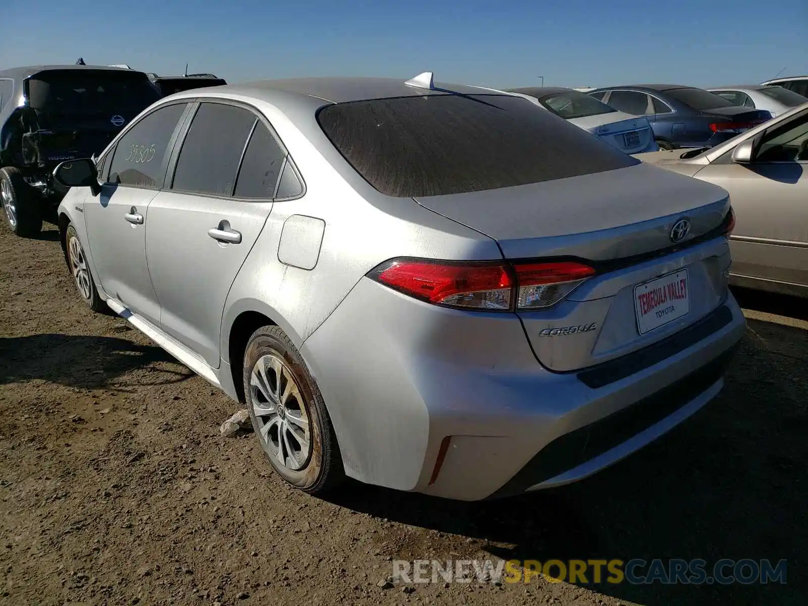 3 Photograph of a damaged car JTDEBRBEXLJ017500 TOYOTA COROLLA 2020