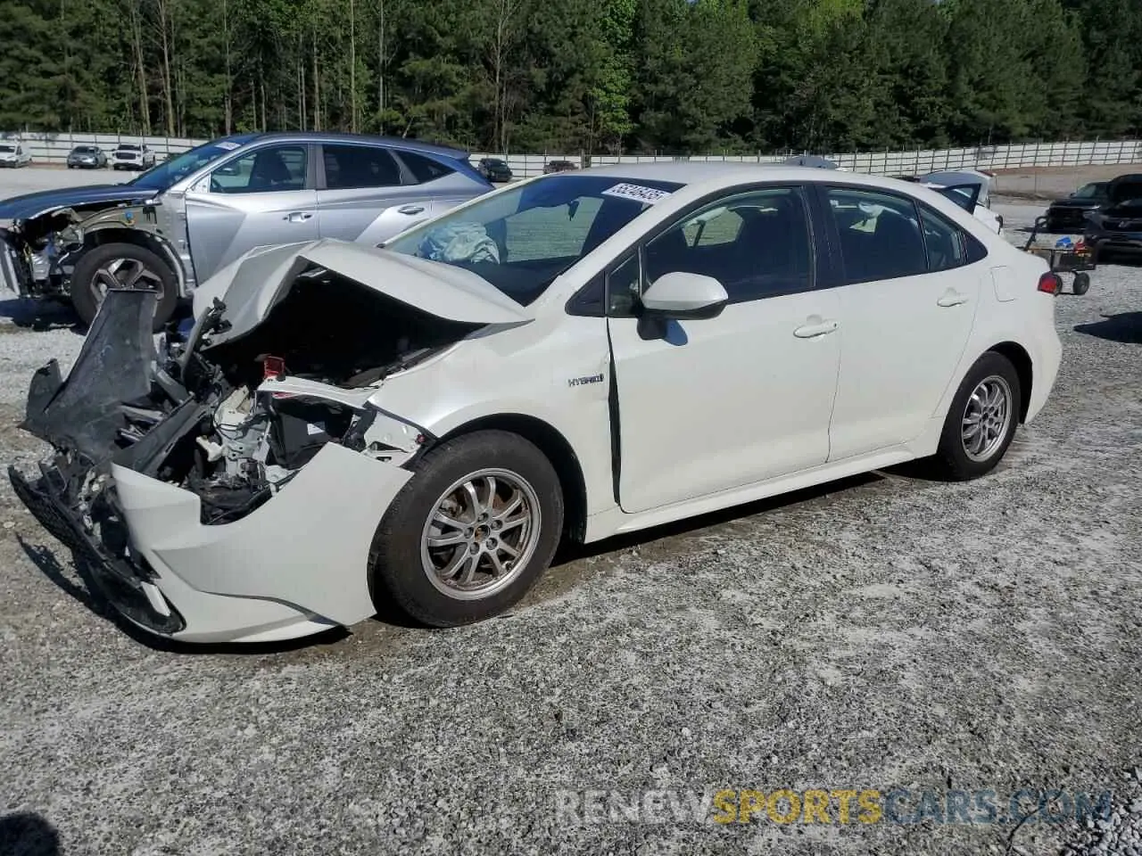 1 Photograph of a damaged car JTDEBRBEXLJ018386 TOYOTA COROLLA 2020