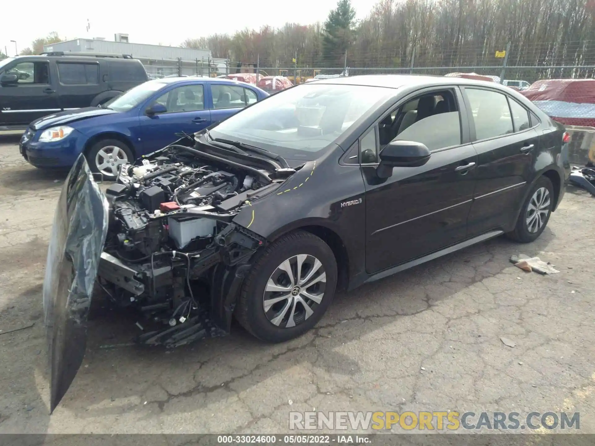 2 Photograph of a damaged car JTDEBRBEXLJ018954 TOYOTA COROLLA 2020