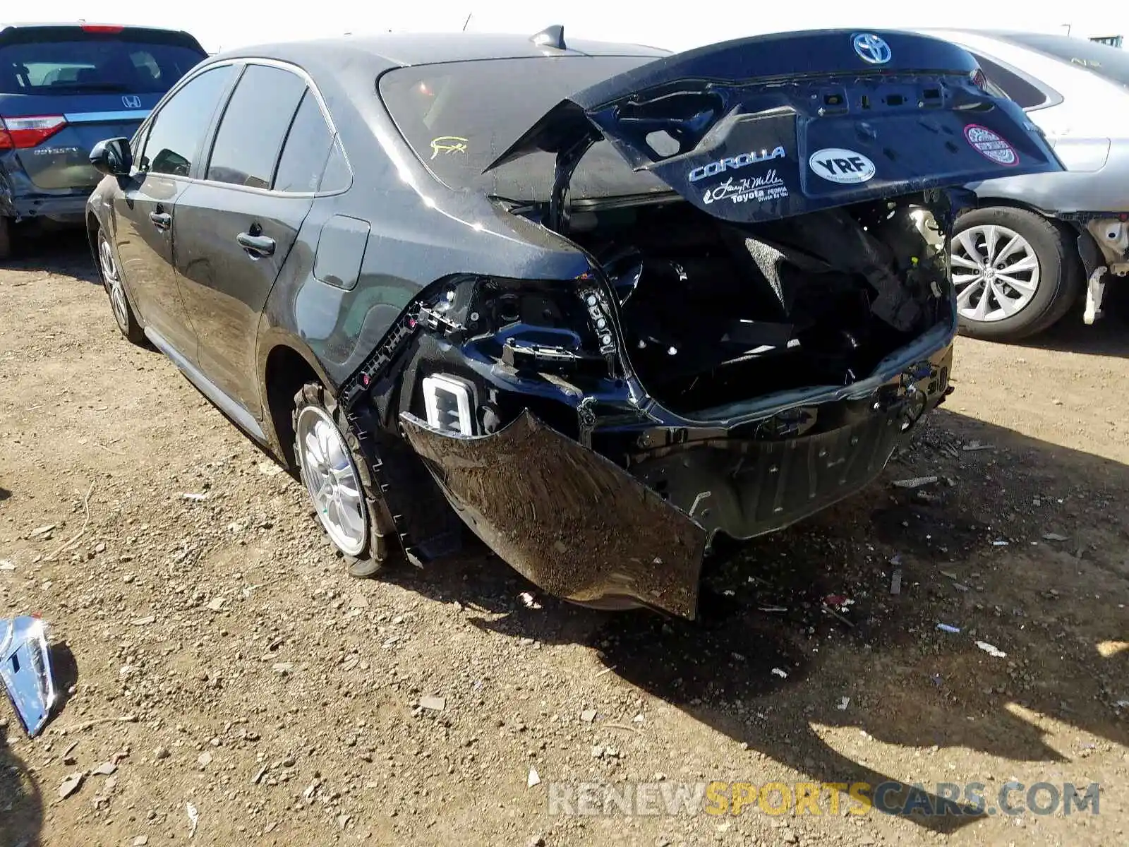 3 Photograph of a damaged car JTDEBRBEXLJ022986 TOYOTA COROLLA 2020