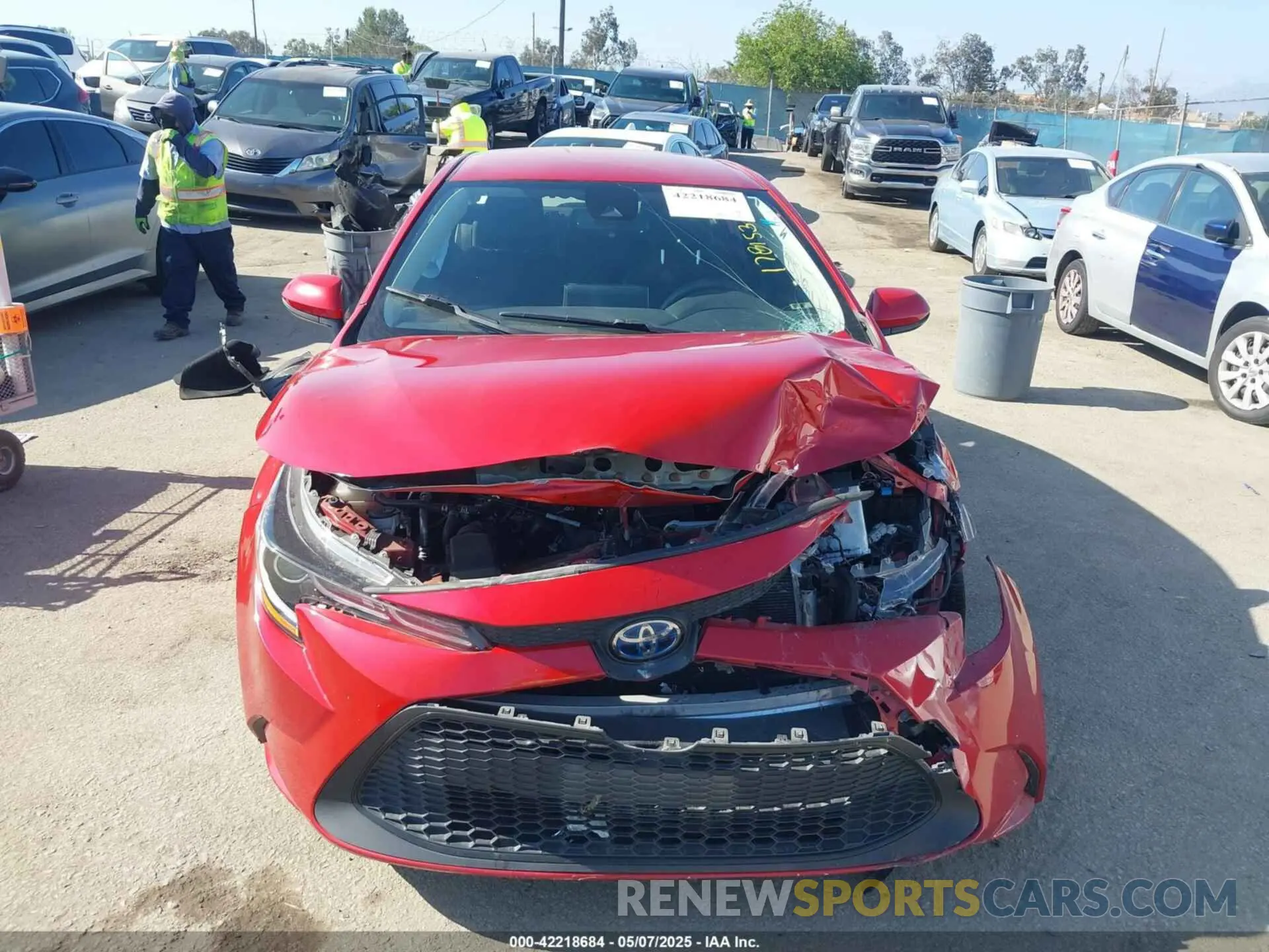 11 Photograph of a damaged car JTDEBRBEXLJ024365 TOYOTA COROLLA 2020