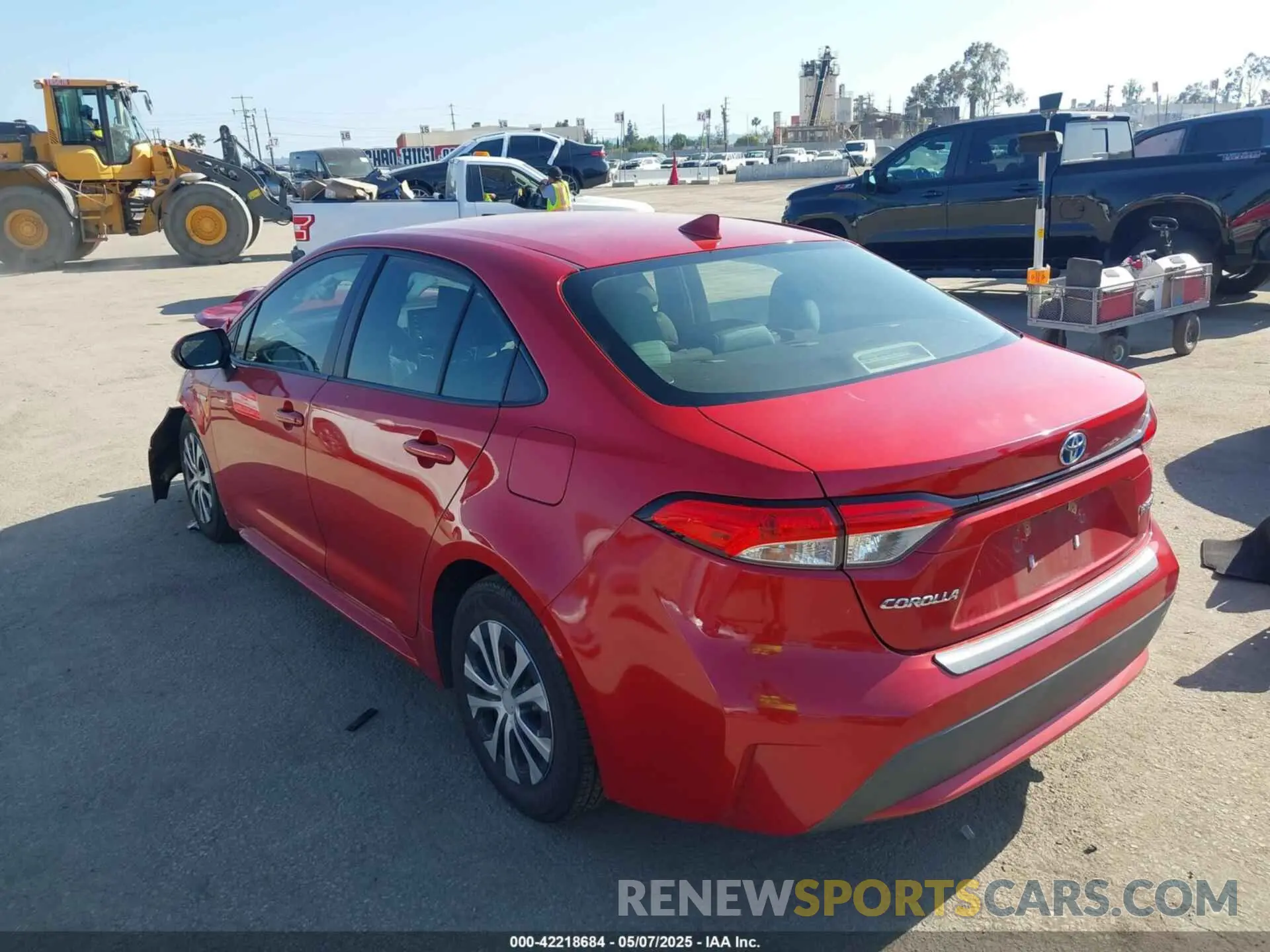 3 Photograph of a damaged car JTDEBRBEXLJ024365 TOYOTA COROLLA 2020