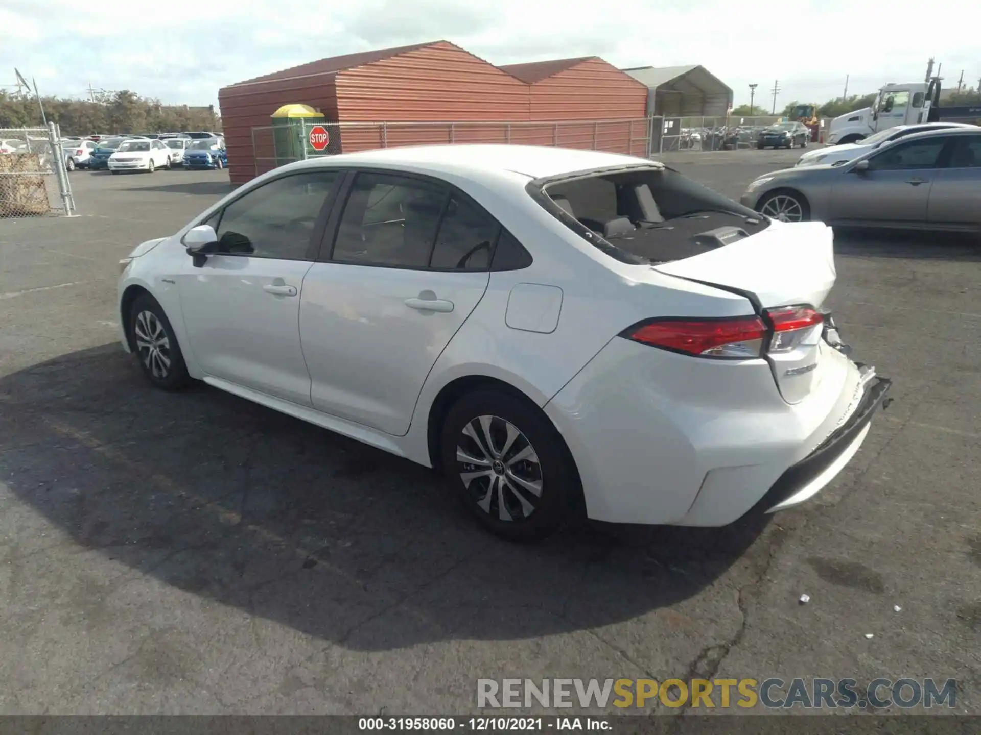 3 Photograph of a damaged car JTDEBRBEXLJ030523 TOYOTA COROLLA 2020