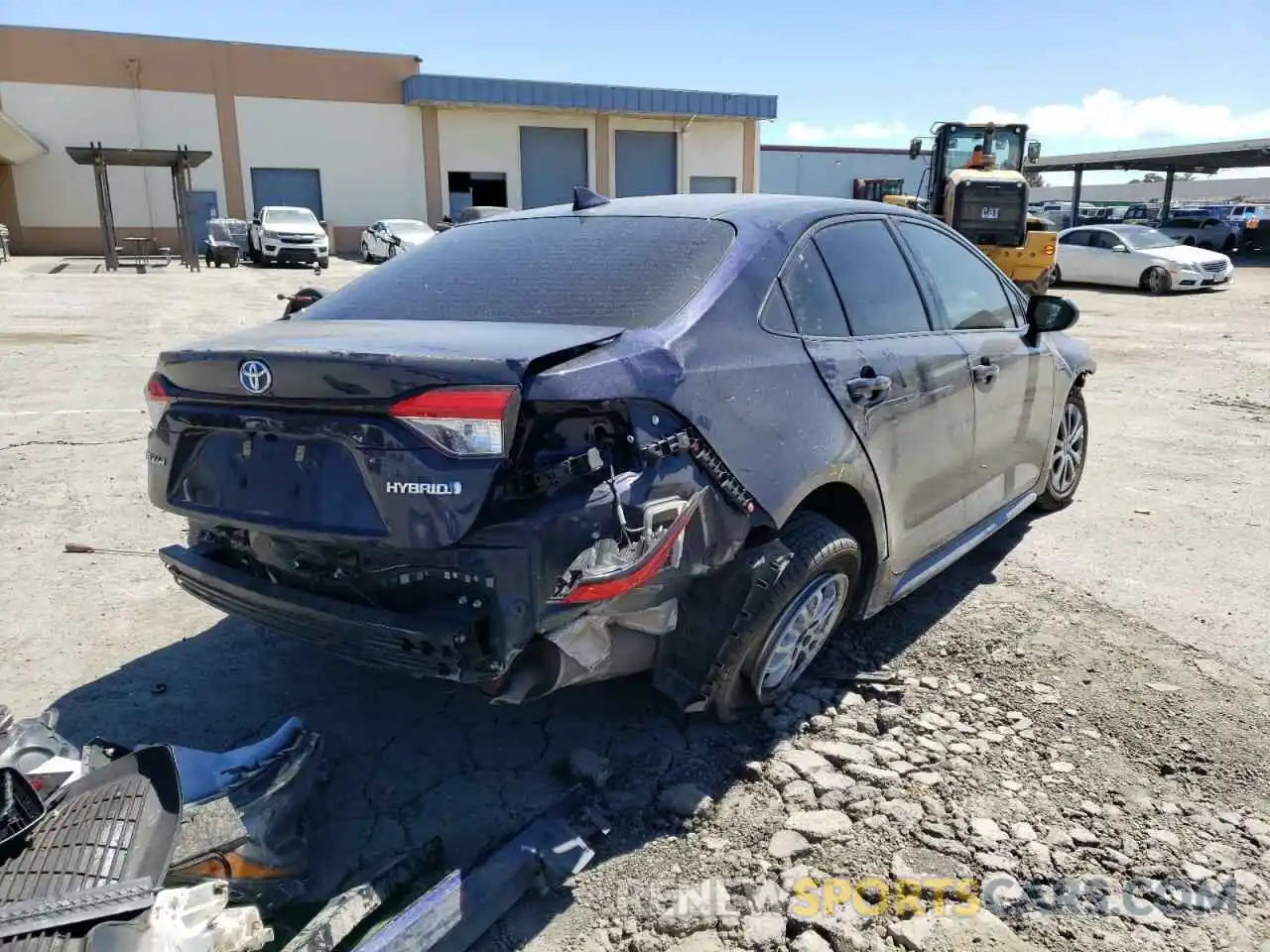 4 Photograph of a damaged car JTDEBRBEXLJ030621 TOYOTA COROLLA 2020