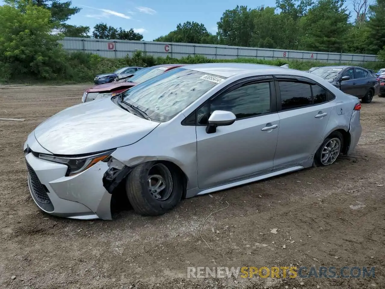 1 Photograph of a damaged car JTDEBRBEXLJ030926 TOYOTA COROLLA 2020