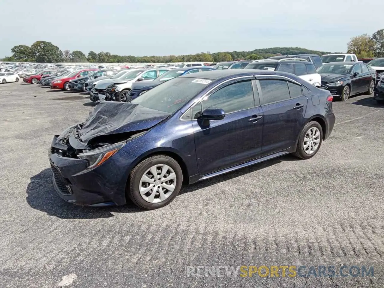 1 Photograph of a damaged car JTDEPRAE0LJ002314 TOYOTA COROLLA 2020
