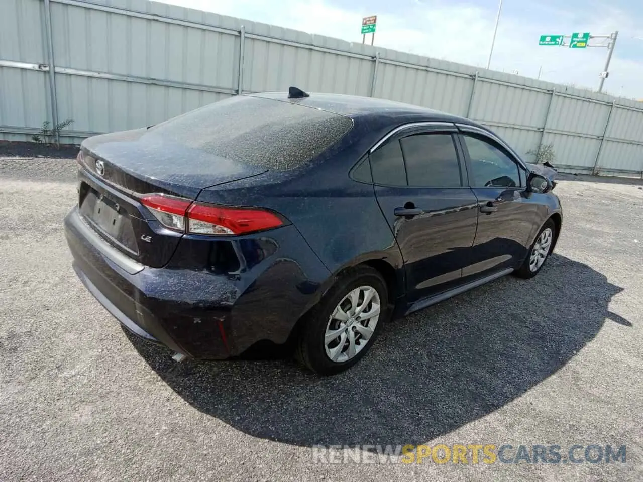 3 Photograph of a damaged car JTDEPRAE0LJ002314 TOYOTA COROLLA 2020