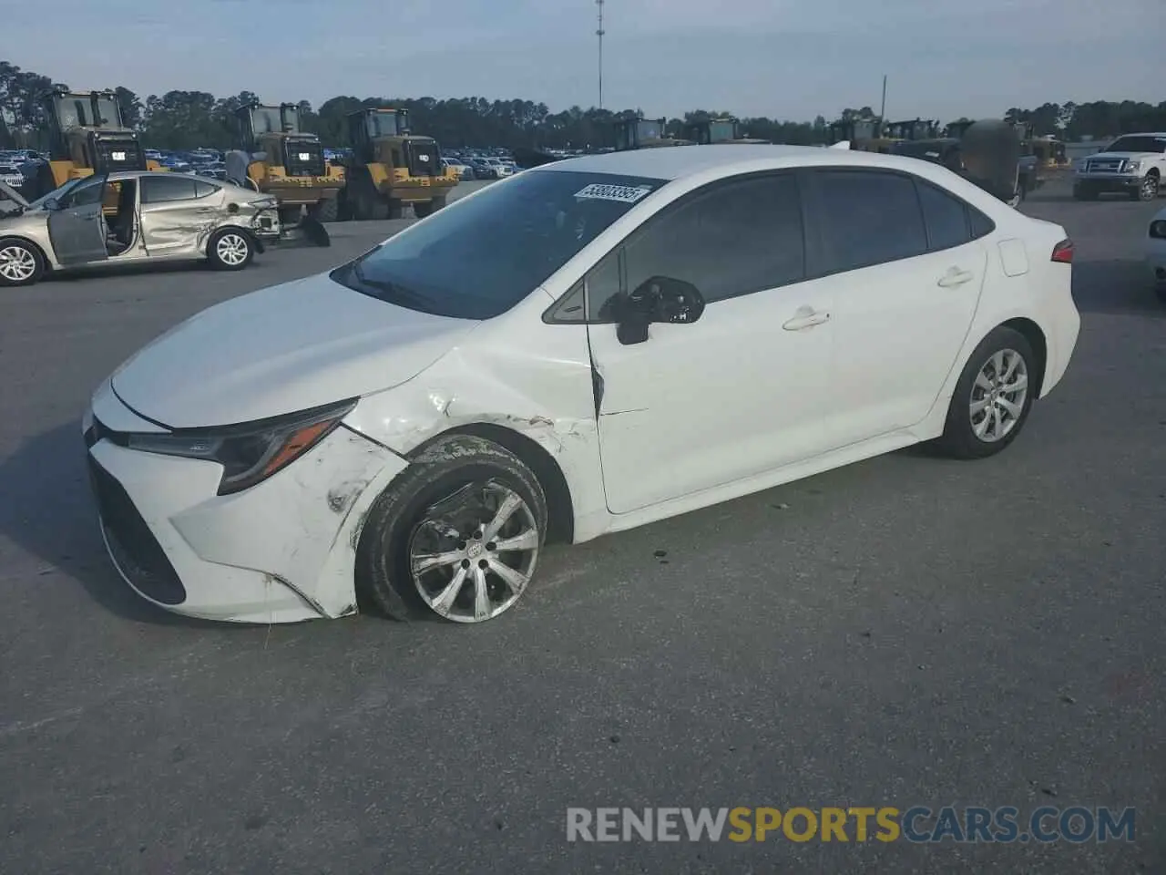 1 Photograph of a damaged car JTDEPRAE0LJ004502 TOYOTA COROLLA 2020