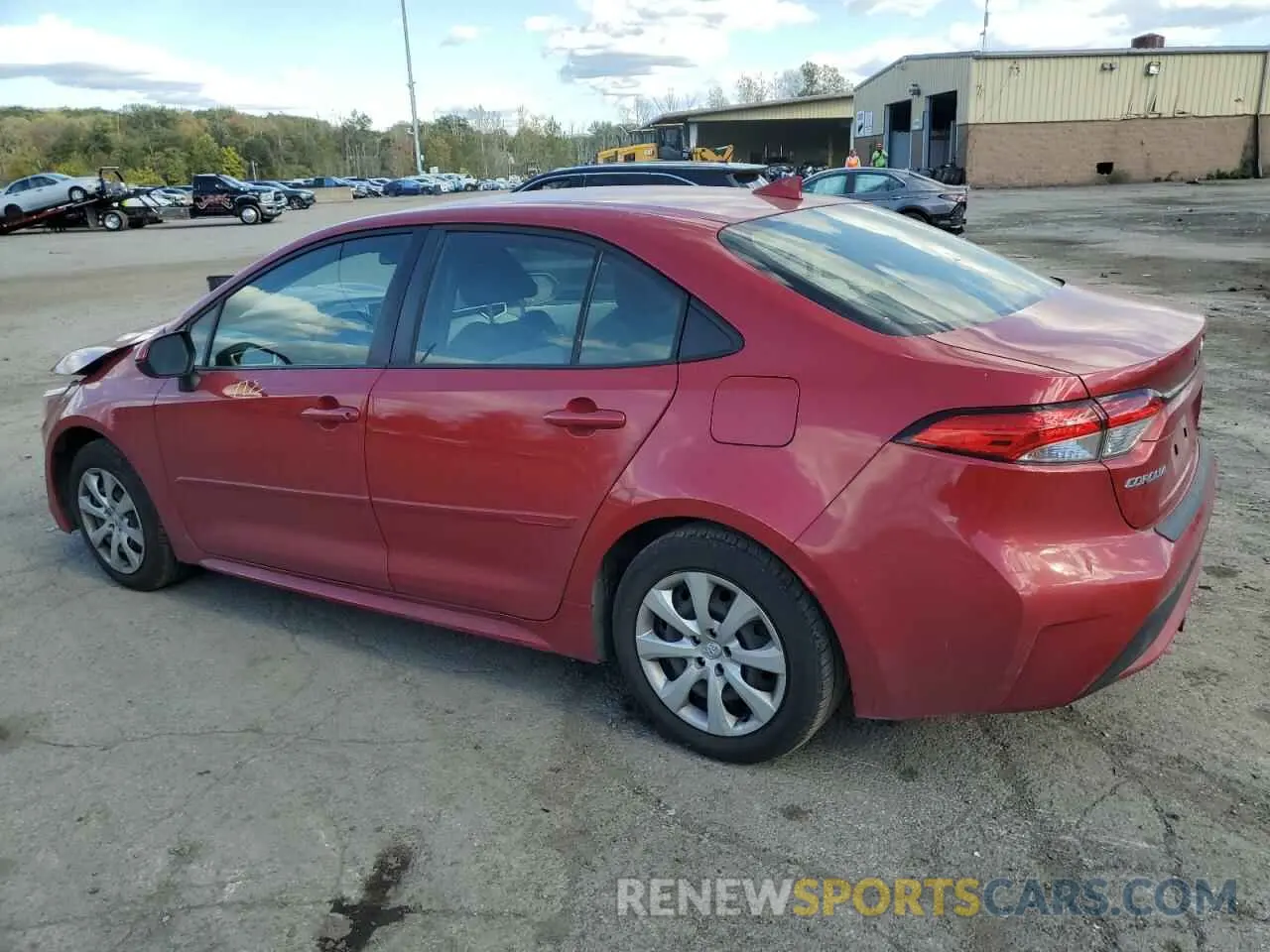 2 Photograph of a damaged car JTDEPRAE0LJ005682 TOYOTA COROLLA 2020