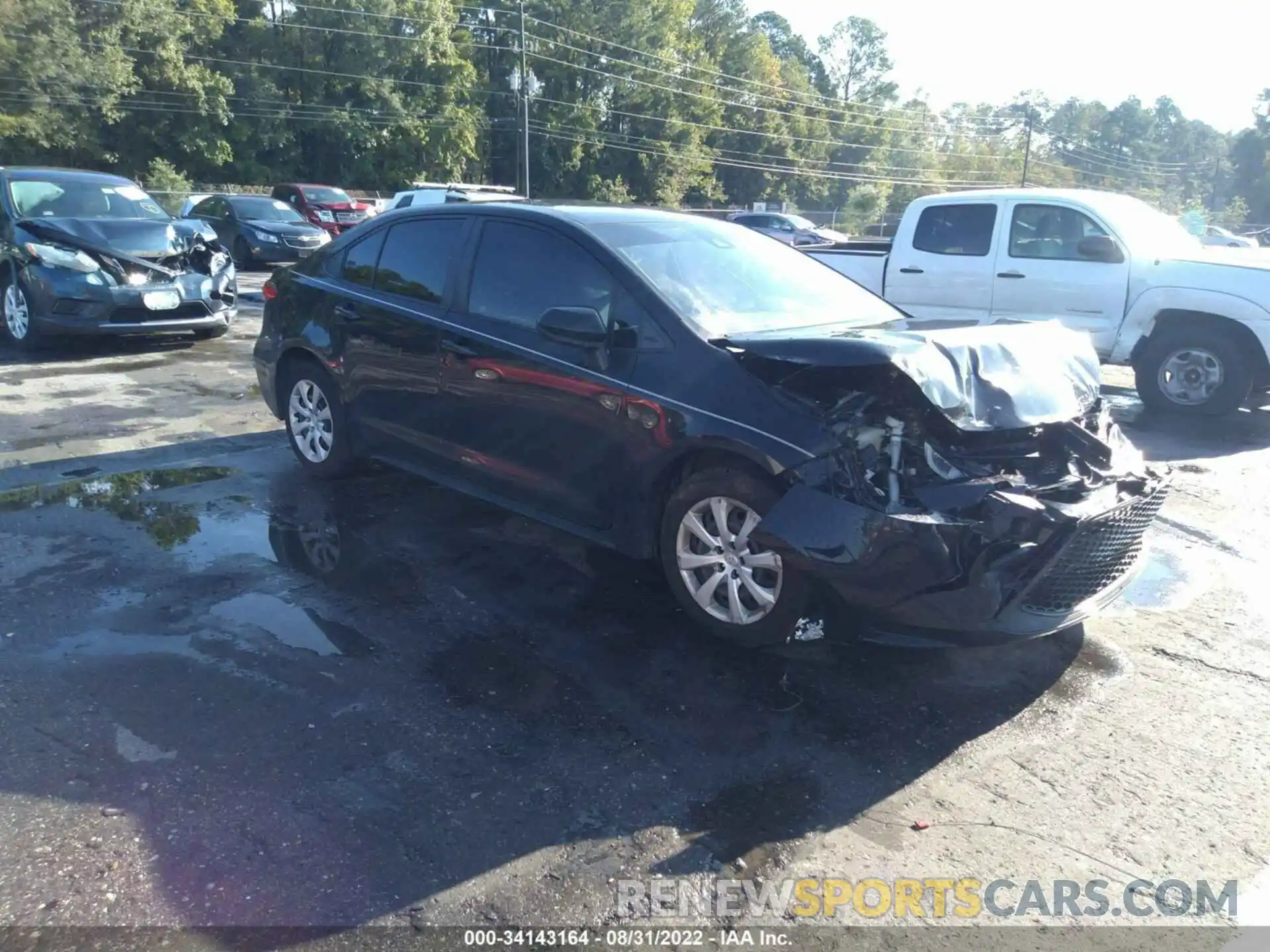 1 Photograph of a damaged car JTDEPRAE0LJ010669 TOYOTA COROLLA 2020