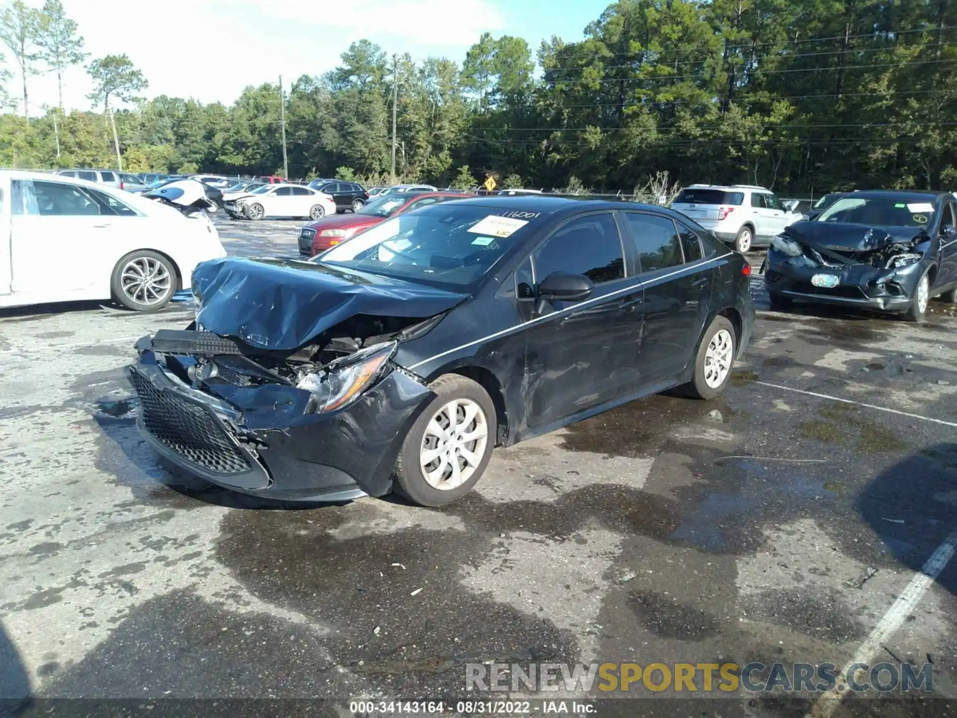 2 Photograph of a damaged car JTDEPRAE0LJ010669 TOYOTA COROLLA 2020