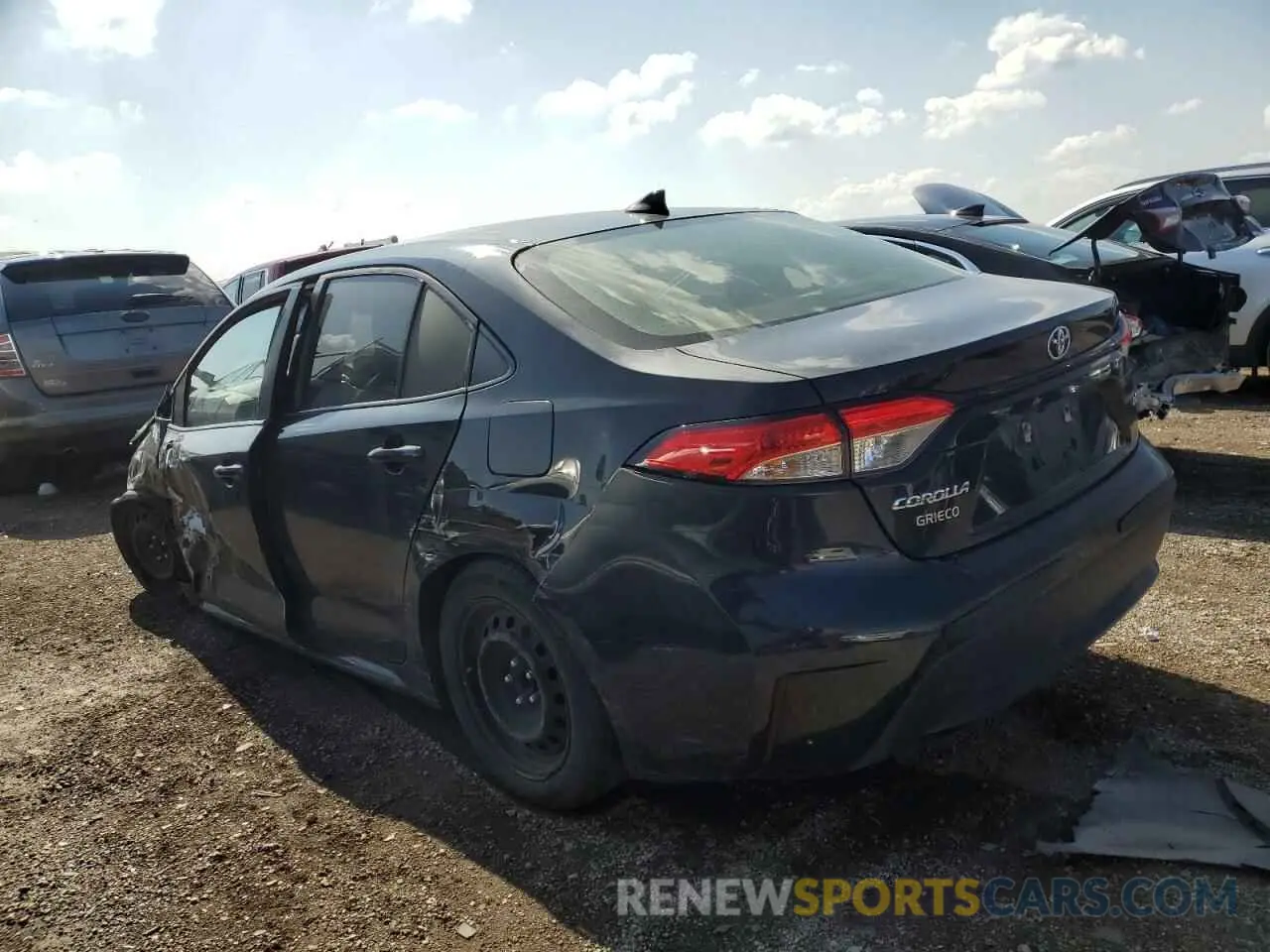 2 Photograph of a damaged car JTDEPRAE0LJ011188 TOYOTA COROLLA 2020