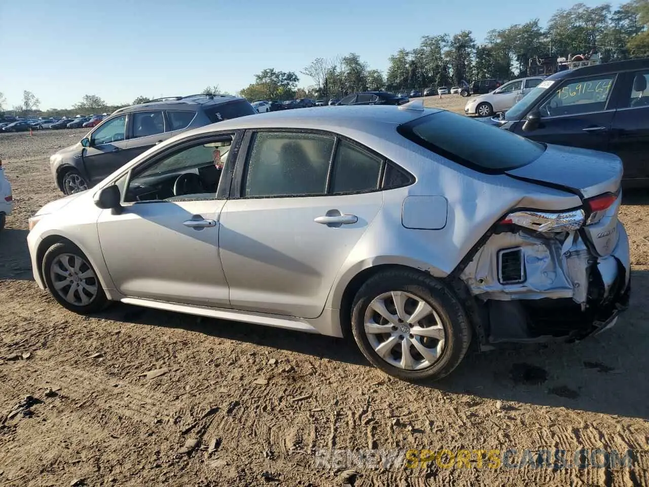 2 Photograph of a damaged car JTDEPRAE0LJ018092 TOYOTA COROLLA 2020