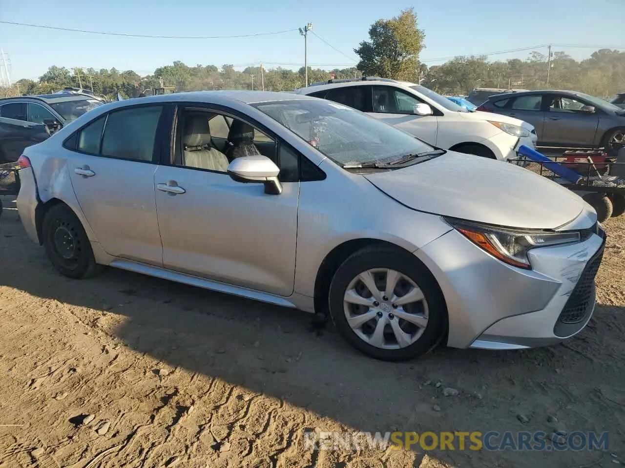 4 Photograph of a damaged car JTDEPRAE0LJ018092 TOYOTA COROLLA 2020