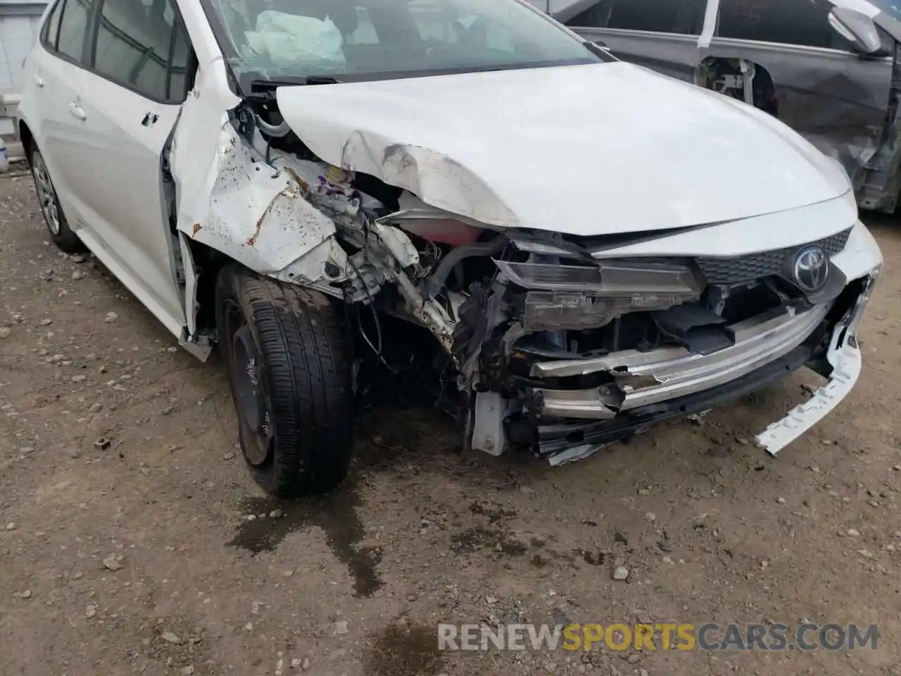 9 Photograph of a damaged car JTDEPRAE0LJ018349 TOYOTA COROLLA 2020