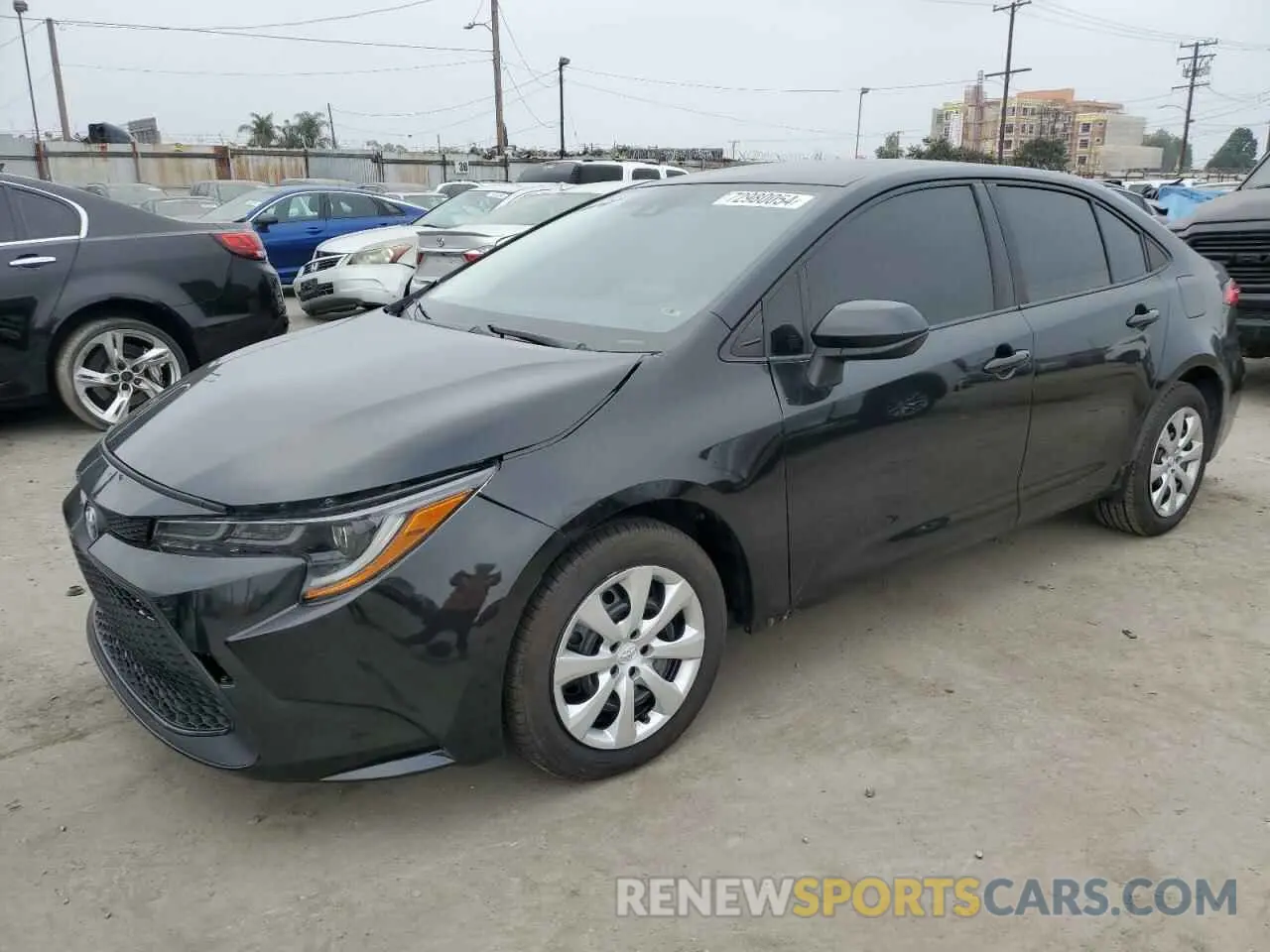 1 Photograph of a damaged car JTDEPRAE0LJ018612 TOYOTA COROLLA 2020