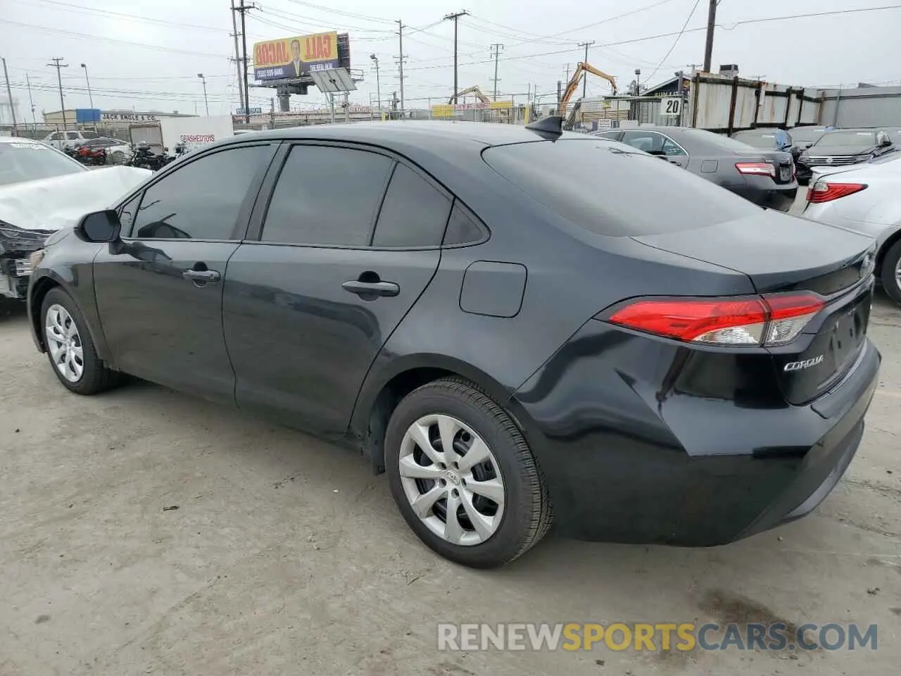 2 Photograph of a damaged car JTDEPRAE0LJ018612 TOYOTA COROLLA 2020
