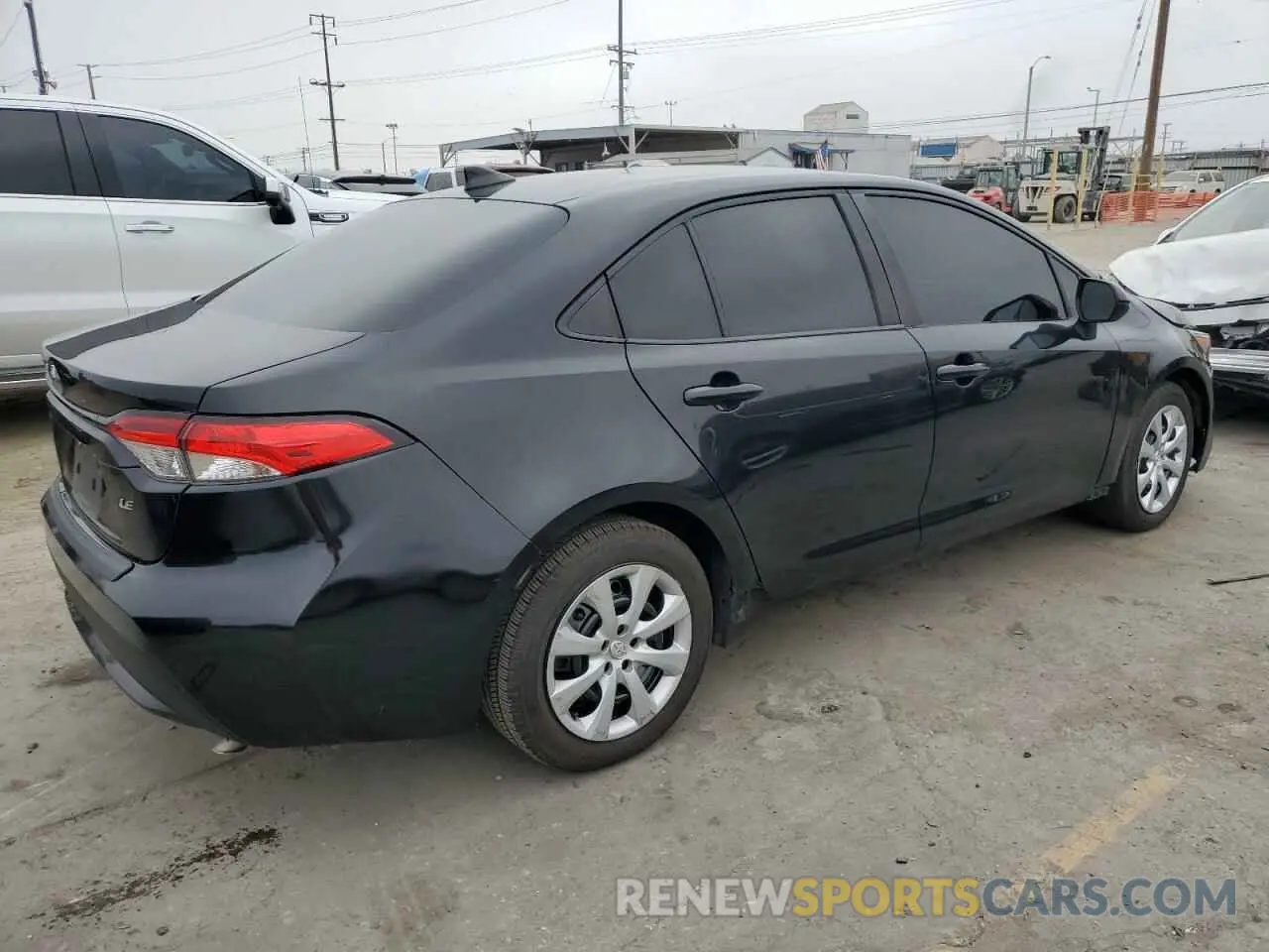 3 Photograph of a damaged car JTDEPRAE0LJ018612 TOYOTA COROLLA 2020