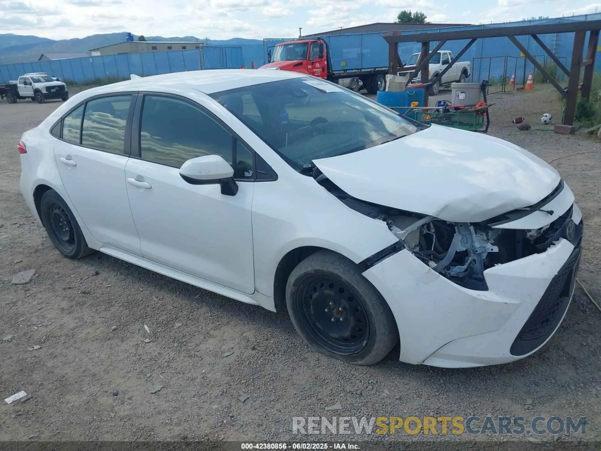 1 Photograph of a damaged car JTDEPRAE0LJ019713 TOYOTA COROLLA 2020