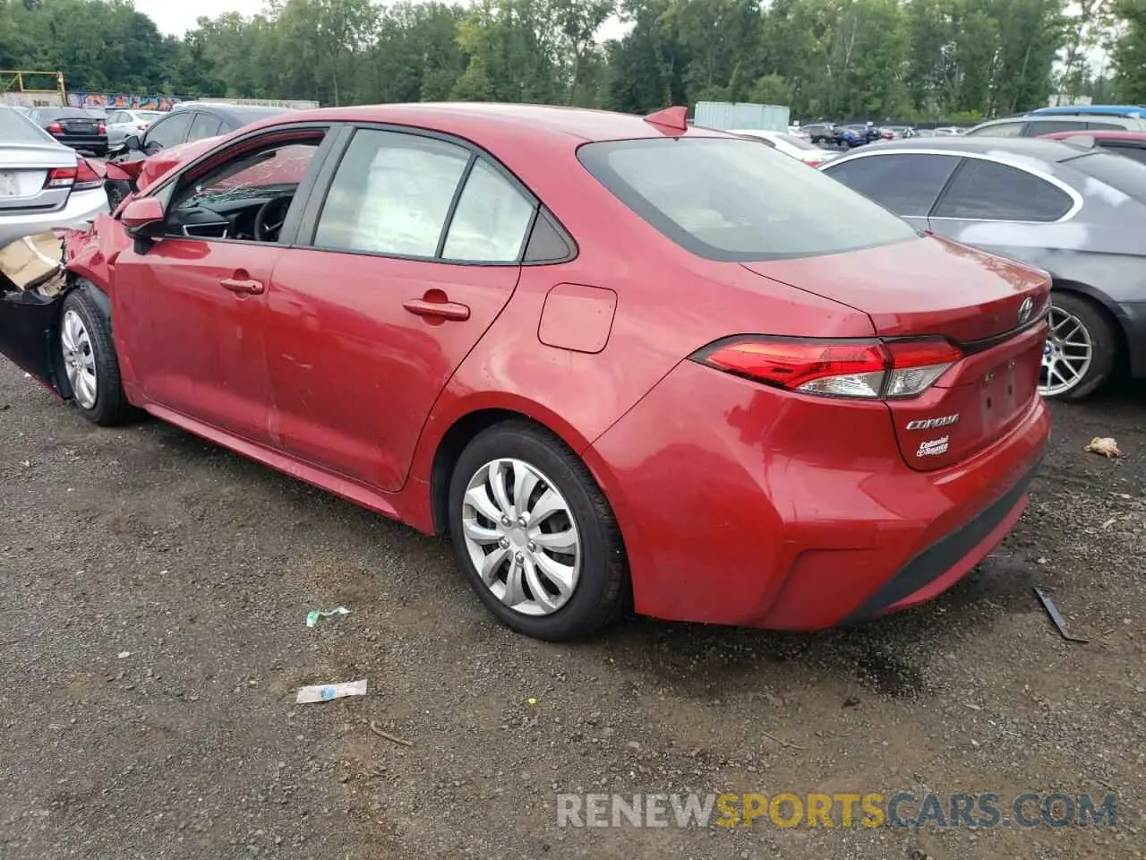 2 Photograph of a damaged car JTDEPRAE0LJ019761 TOYOTA COROLLA 2020