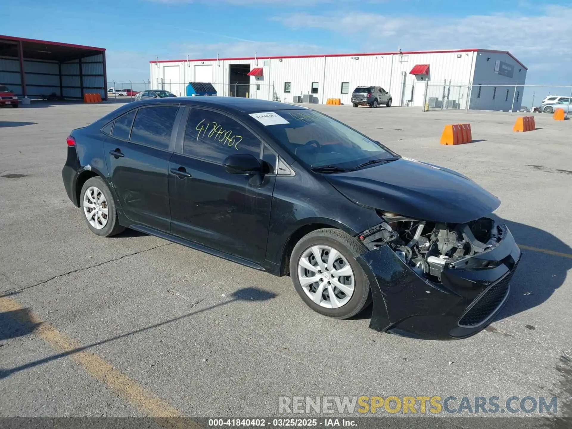 1 Photograph of a damaged car JTDEPRAE0LJ019906 TOYOTA COROLLA 2020