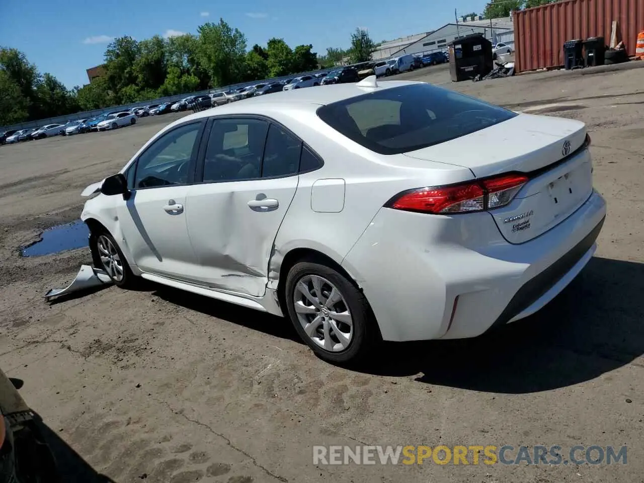 2 Photograph of a damaged car JTDEPRAE0LJ020361 TOYOTA COROLLA 2020