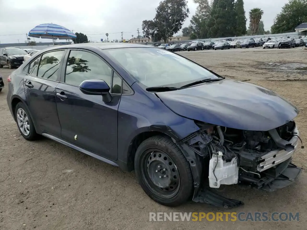 4 Photograph of a damaged car JTDEPRAE0LJ020490 TOYOTA COROLLA 2020