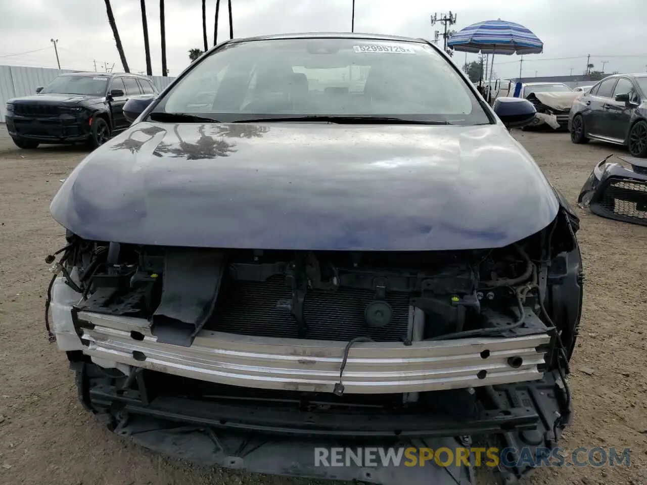5 Photograph of a damaged car JTDEPRAE0LJ020490 TOYOTA COROLLA 2020