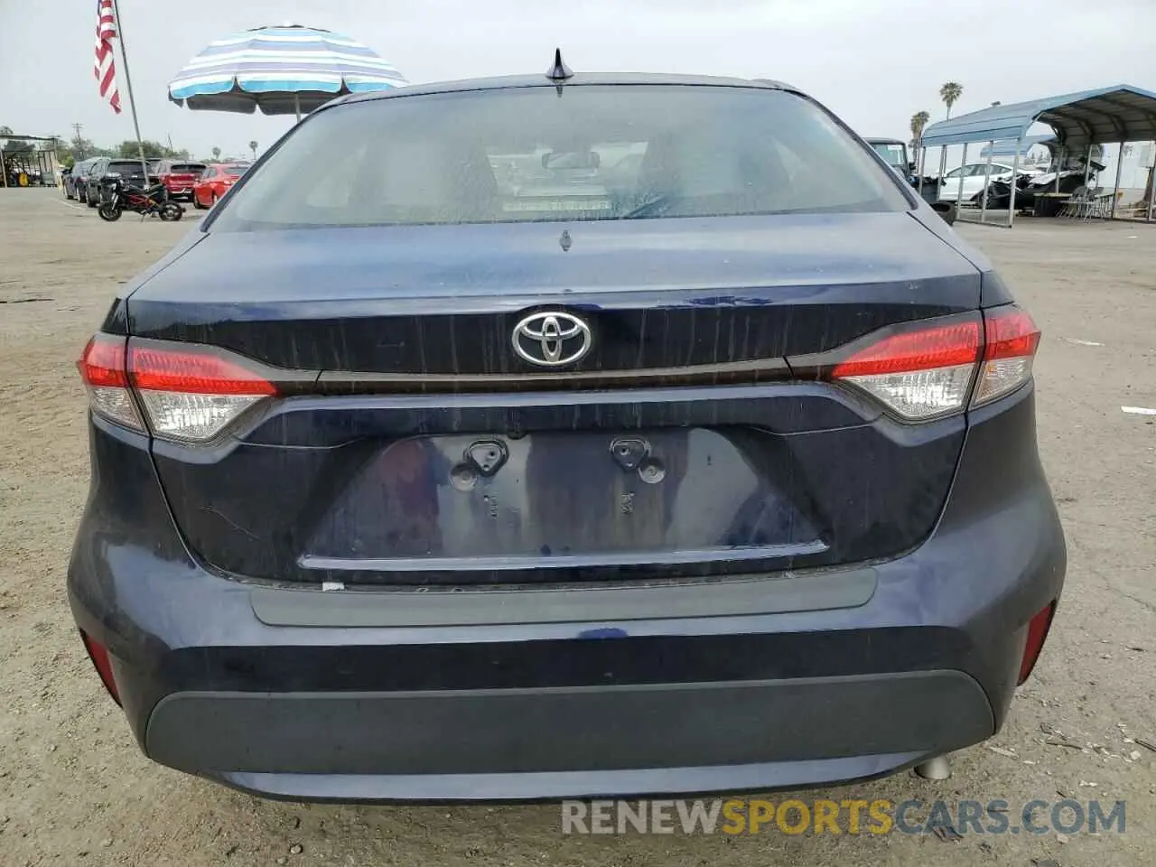 6 Photograph of a damaged car JTDEPRAE0LJ020490 TOYOTA COROLLA 2020