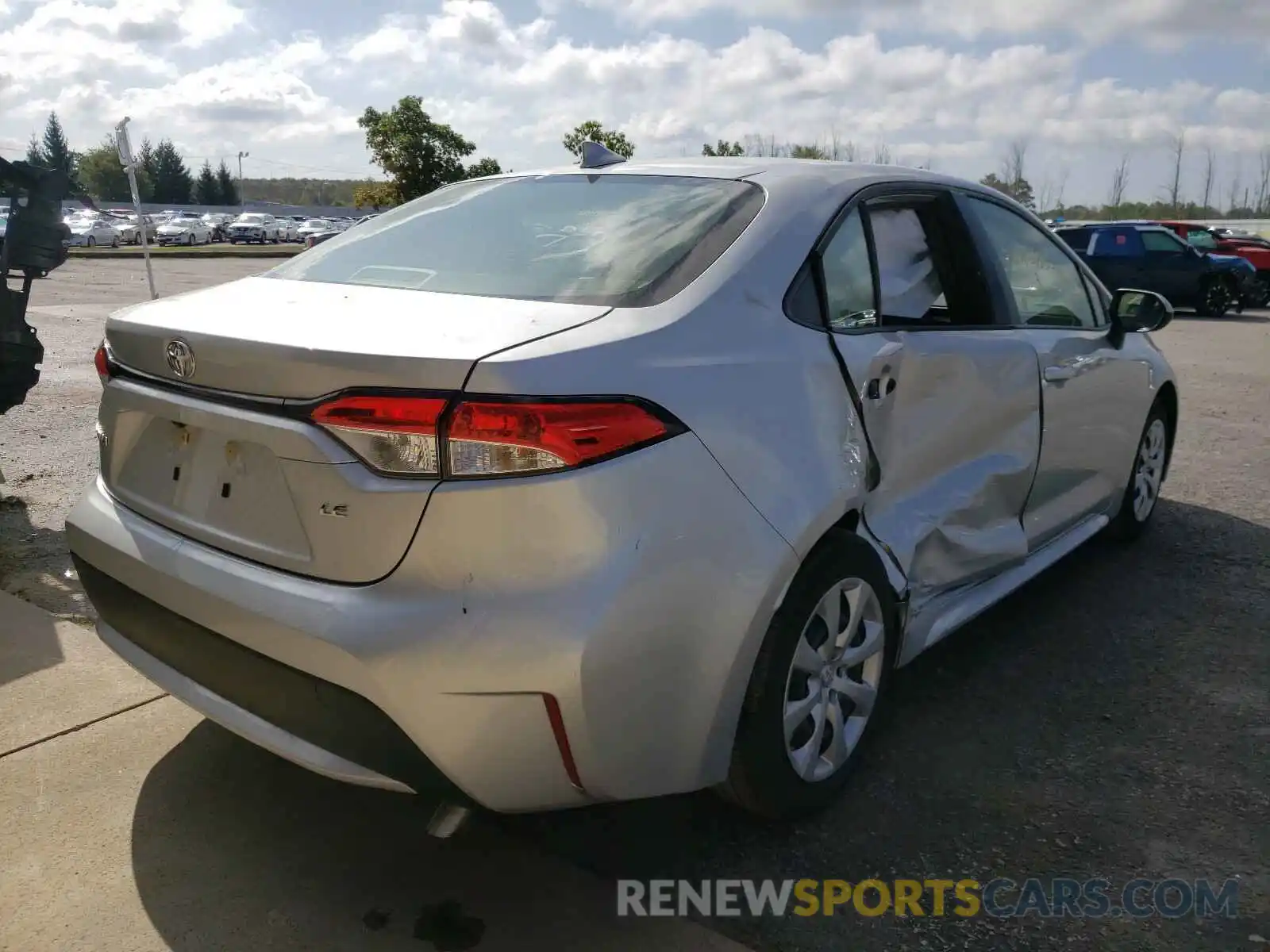 4 Photograph of a damaged car JTDEPRAE0LJ021252 TOYOTA COROLLA 2020