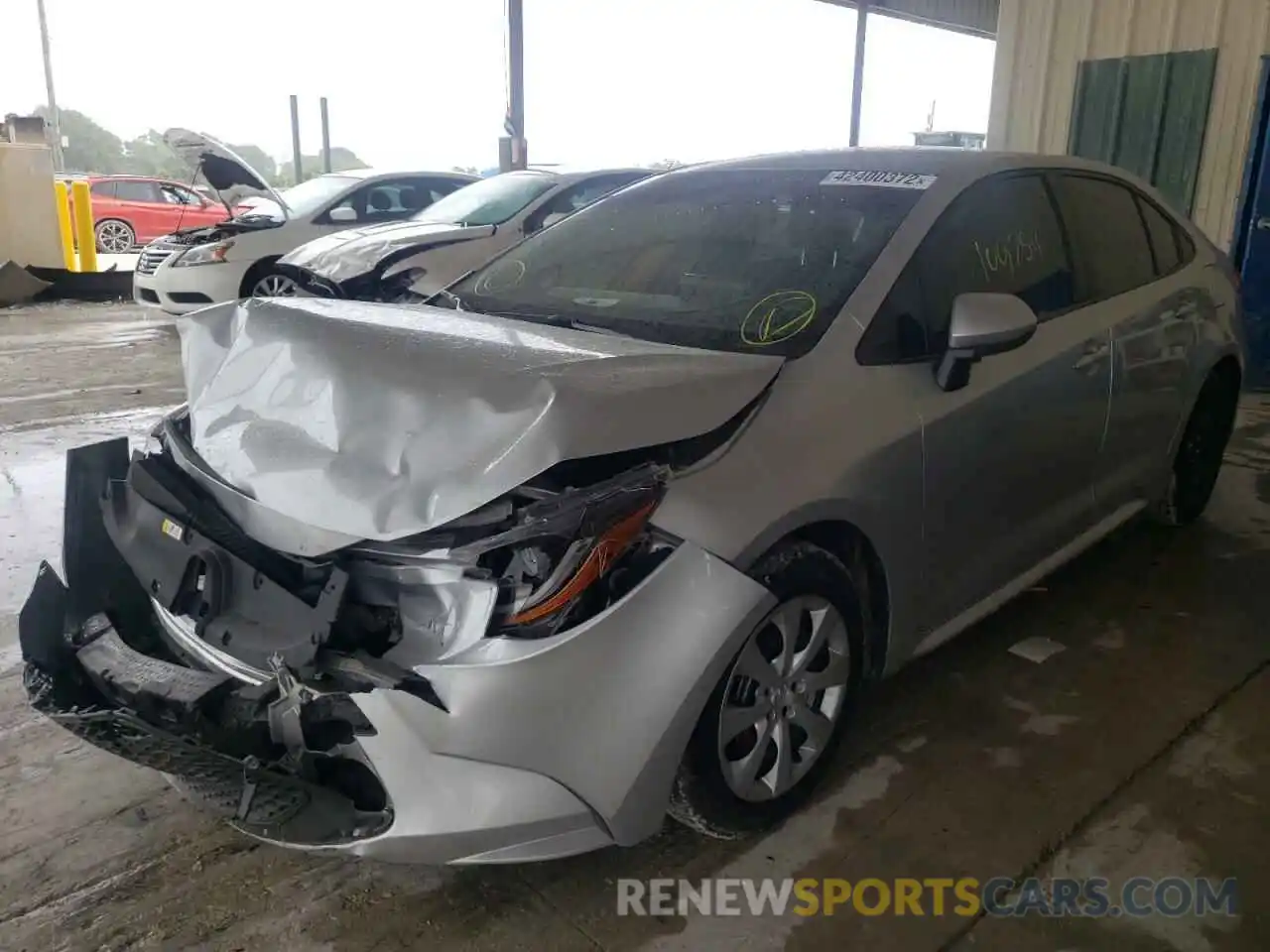 2 Photograph of a damaged car JTDEPRAE0LJ024569 TOYOTA COROLLA 2020