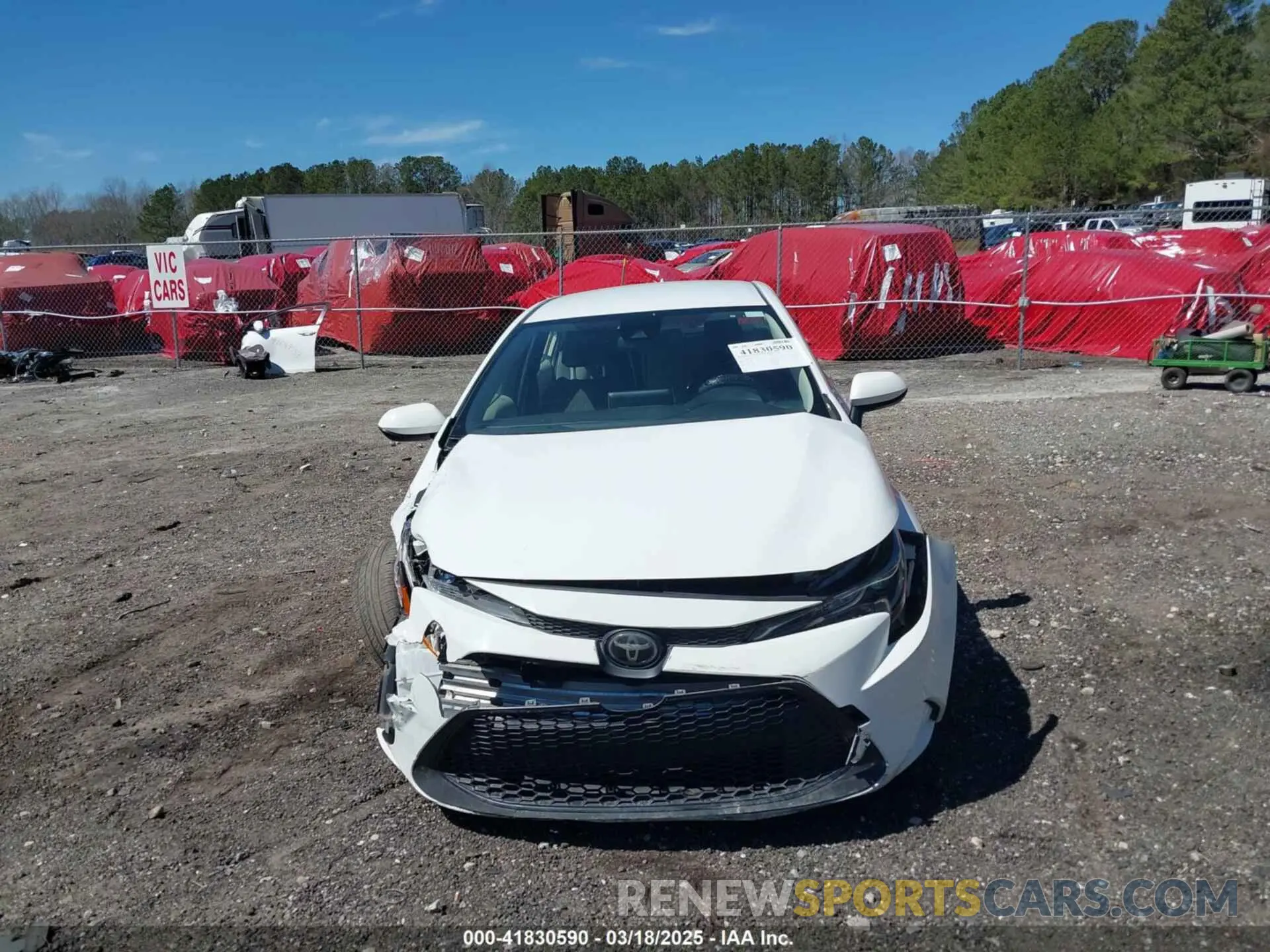6 Photograph of a damaged car JTDEPRAE0LJ026015 TOYOTA COROLLA 2020